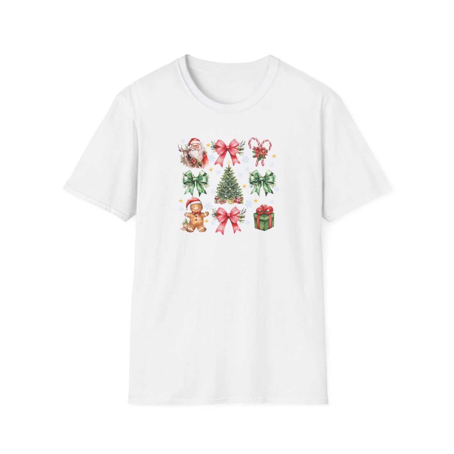 Pink Christmas Tshirt - XS / White - T-Shirt