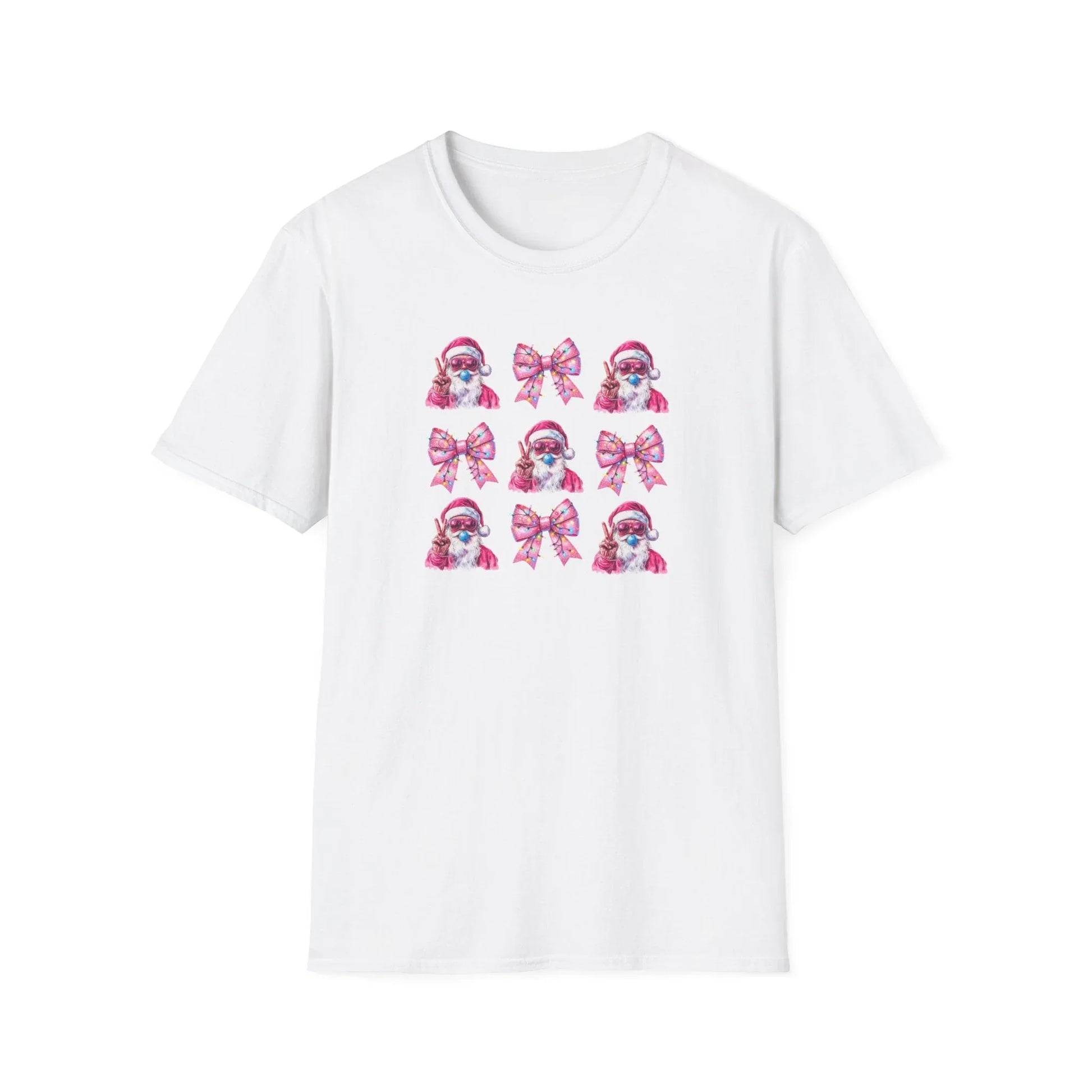 Pink Christmas Tshirt - XS / White - T-Shirt