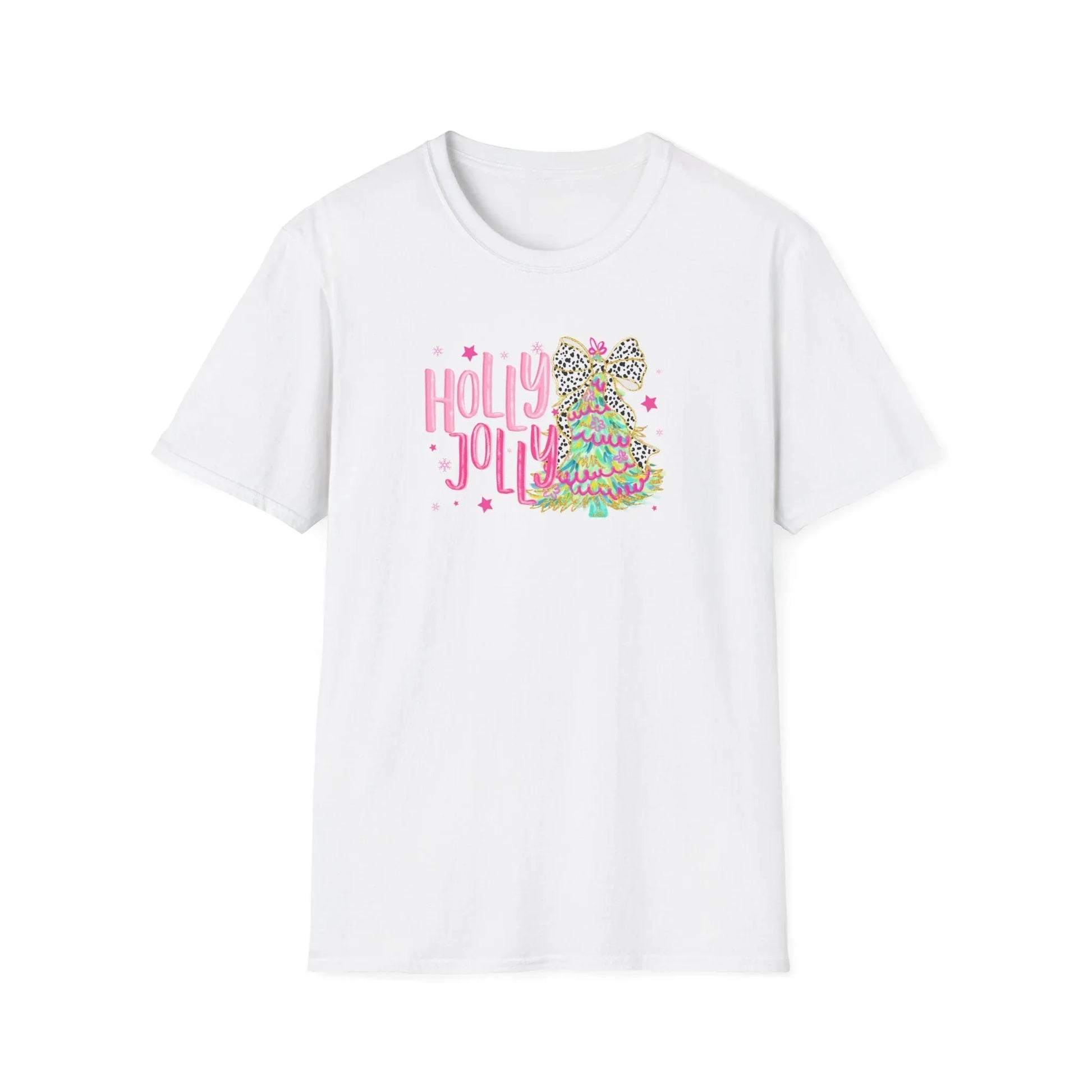 Pink Christmas Tshirt - XS / White - T-Shirt