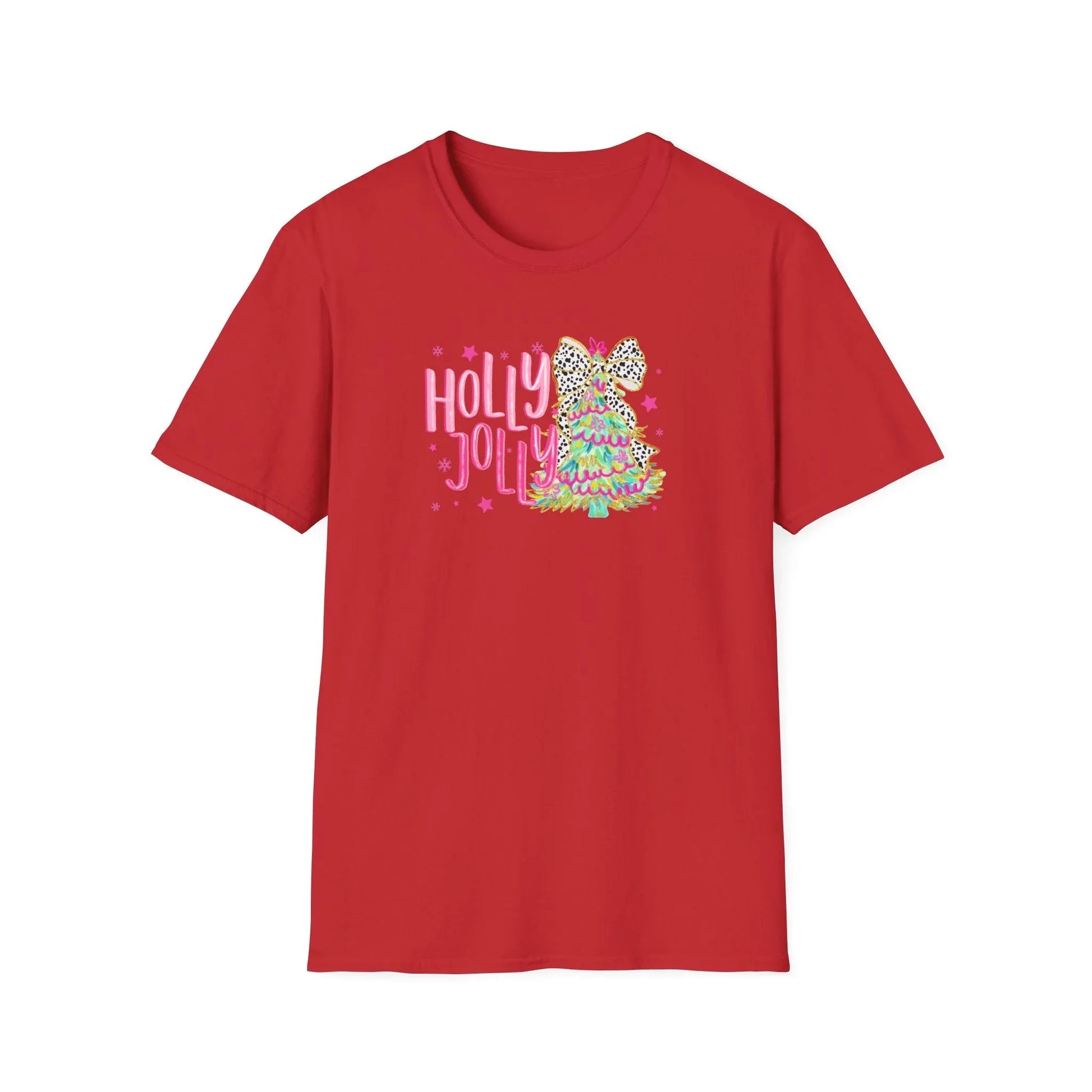 Pink Christmas Tshirt - S / Red - T-Shirt