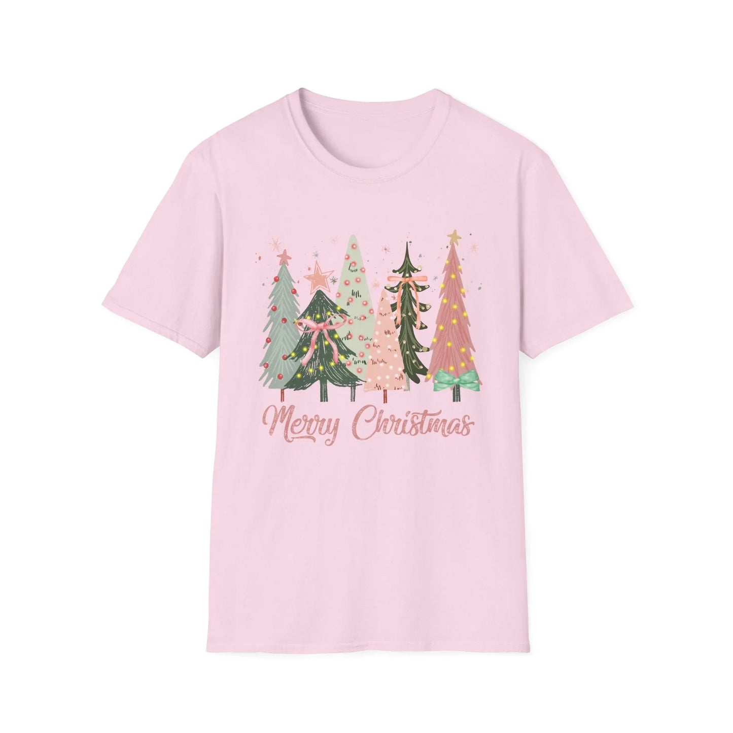 Pink Christmas Tshirt - S / Light - T-Shirt