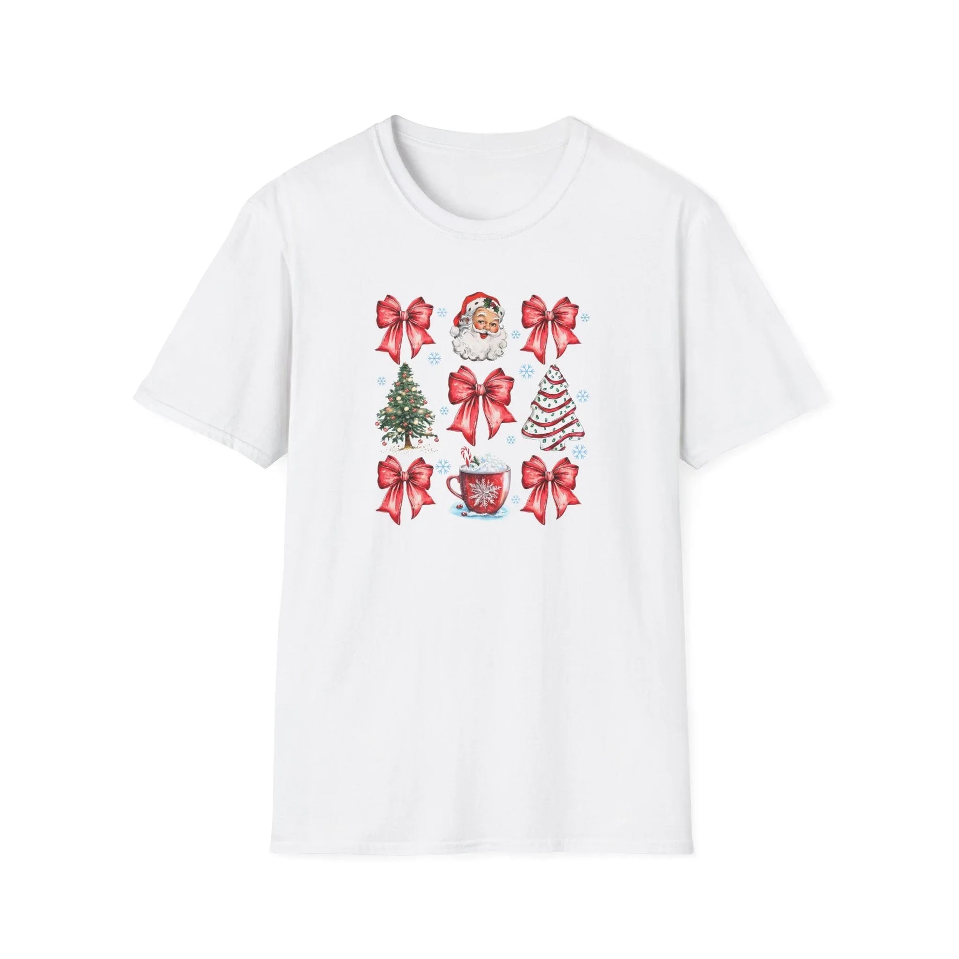 Pink Christmas Tshirt - XS / White - T-Shirt