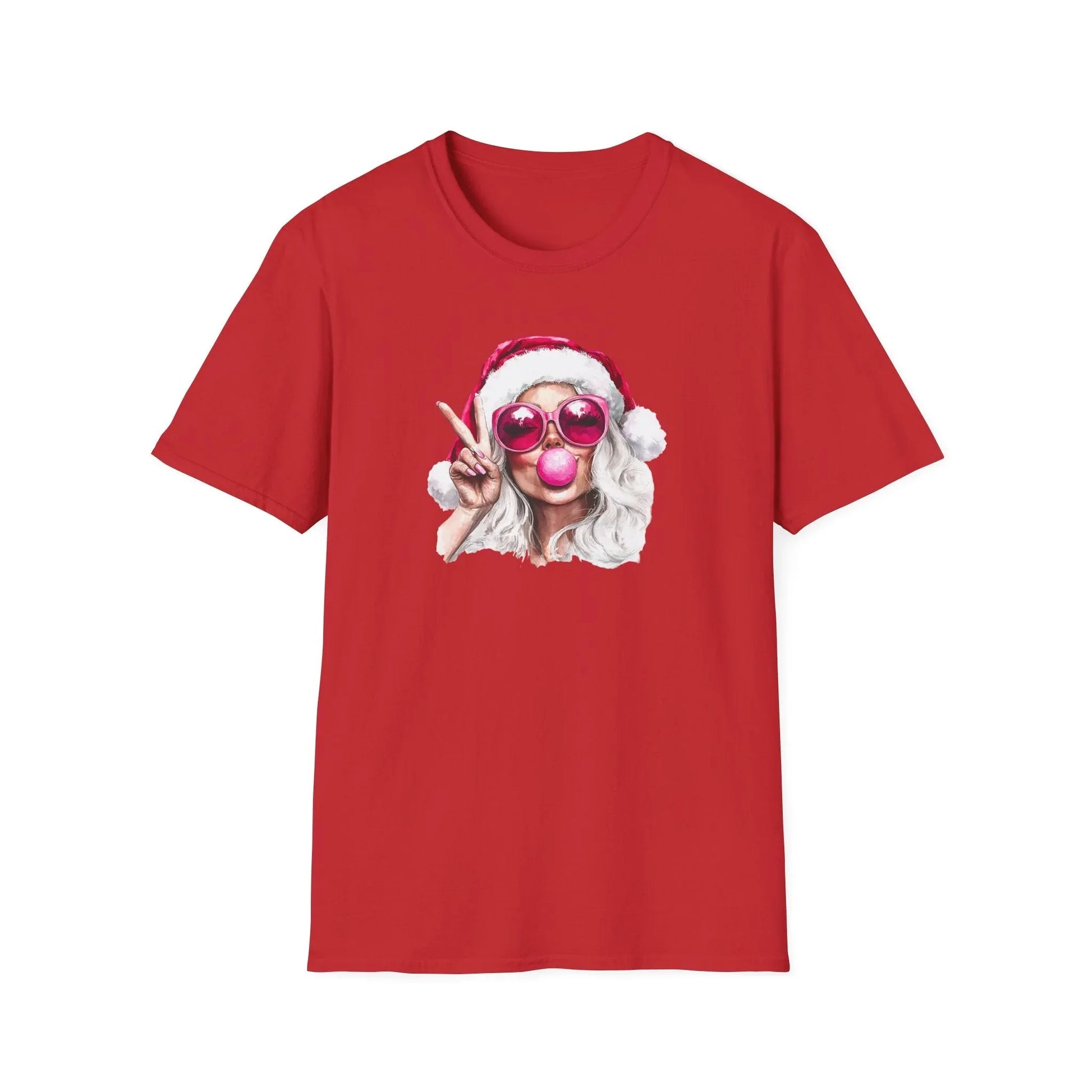 Pink Christmas Tshirt - S / Red - T-Shirt