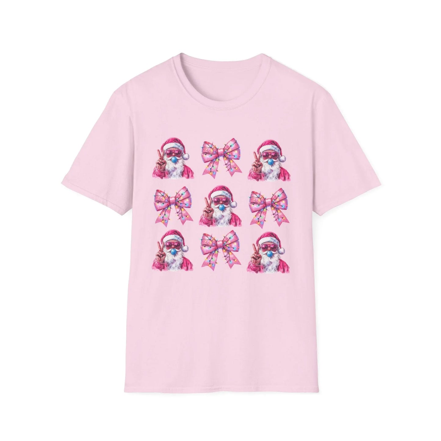 Pink Christmas Tshirt - S / Light - T-Shirt
