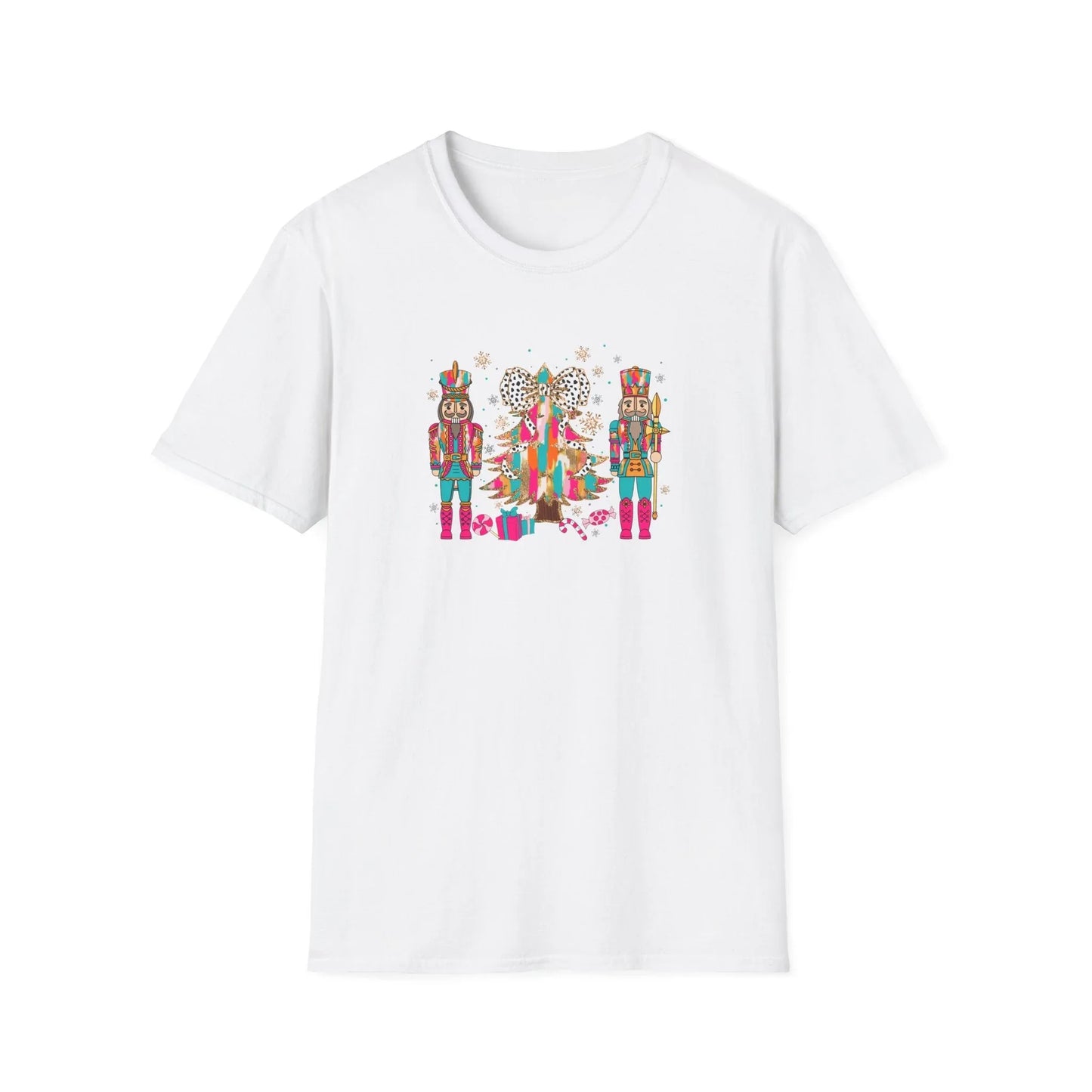 Pink Christmas Tshirt - XS / White - T-Shirt