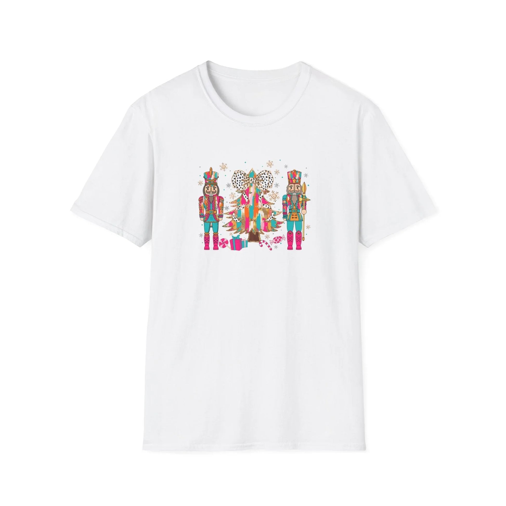 Pink Christmas Tshirt - XS / White - T-Shirt