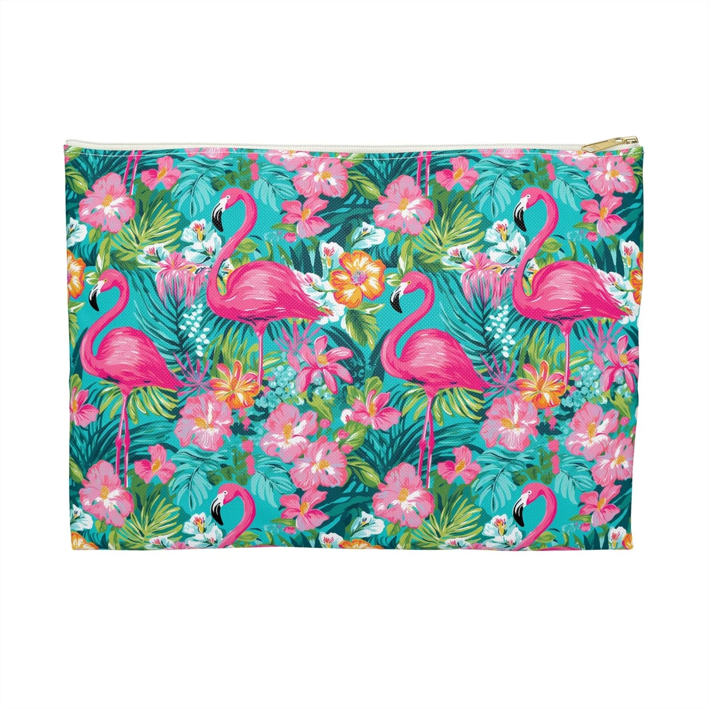Pink Paradise Accessory Pouch - Large / White zipper - Bags