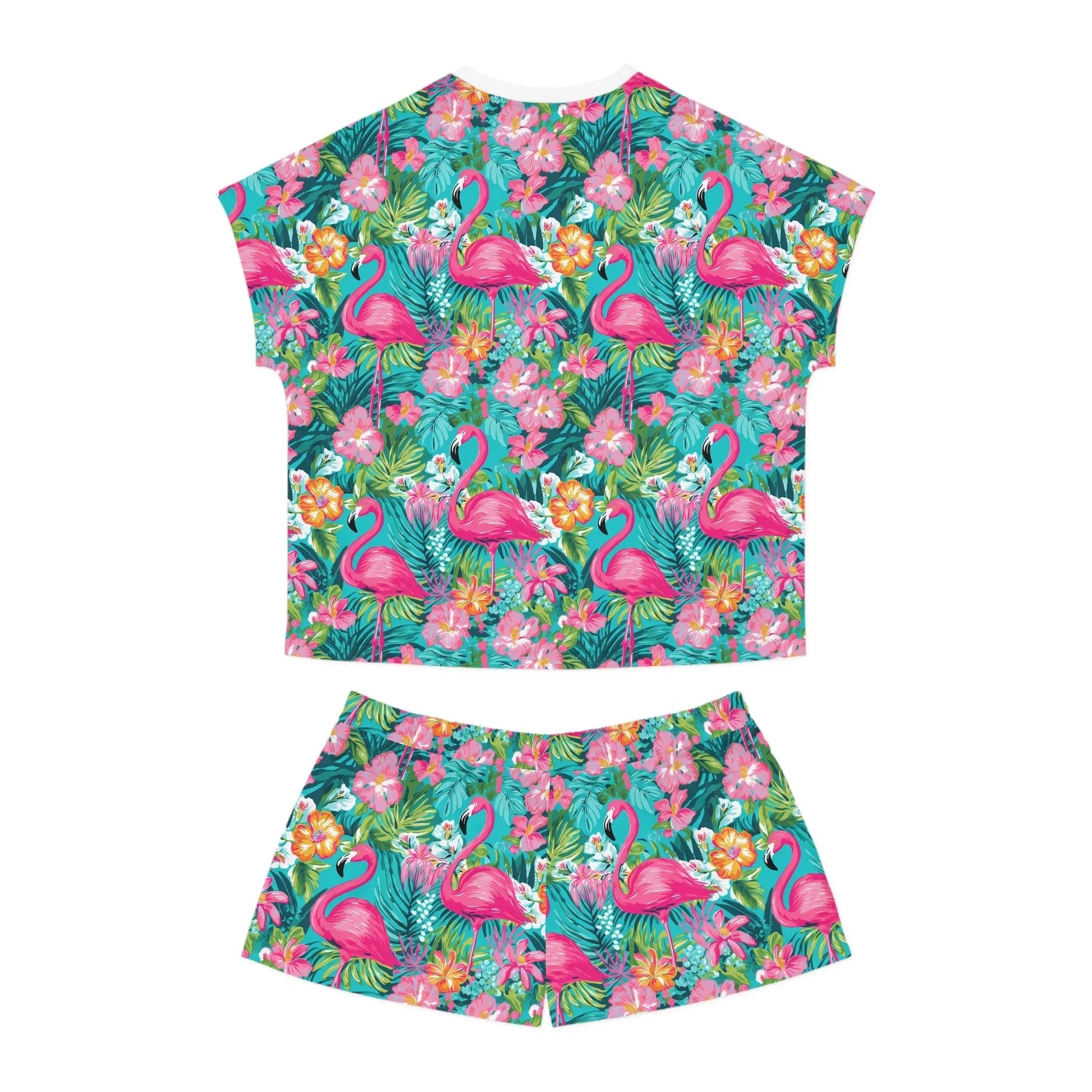 Pink Paradise Women’s Short Pajama Set - All Over Prints
