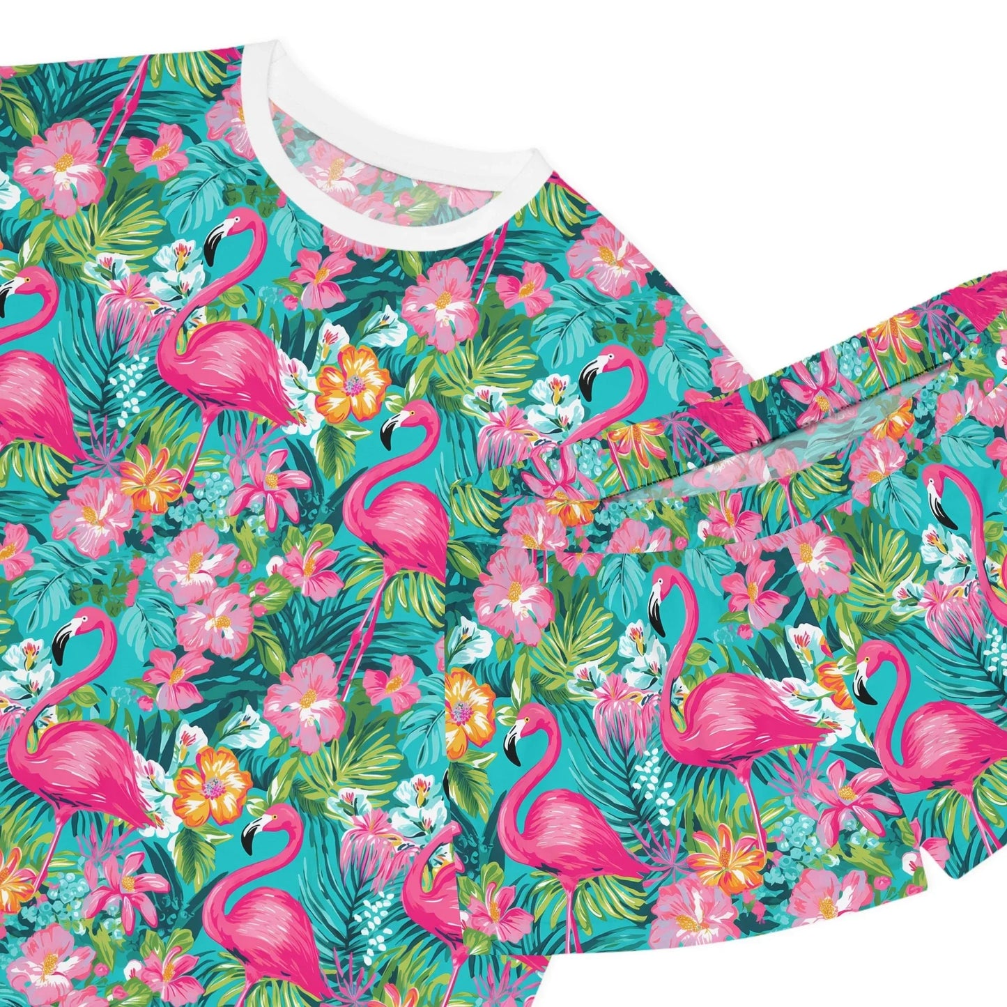 Pink Paradise Women’s Short Pajama Set - All Over Prints