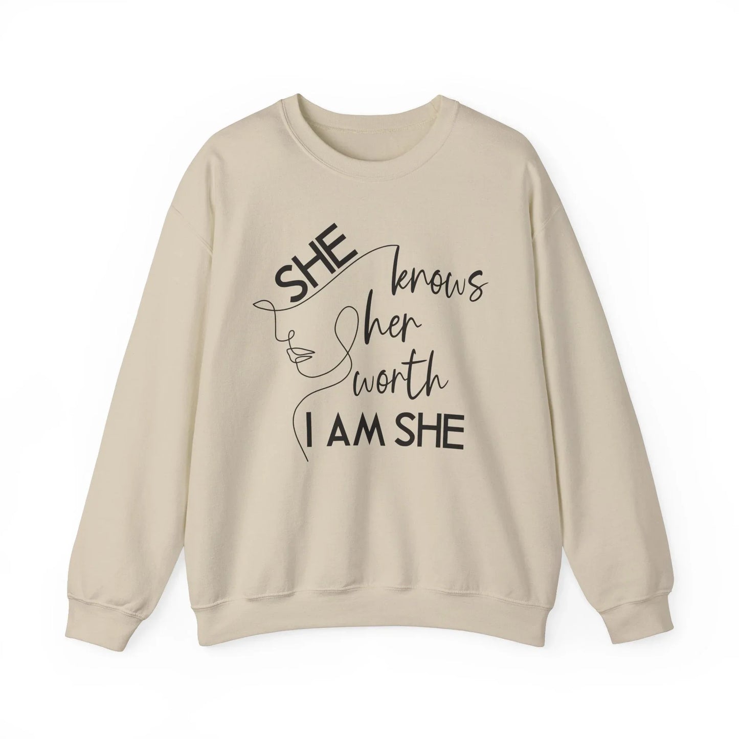 Priceless Confidence Sweatshirt - Sand / S