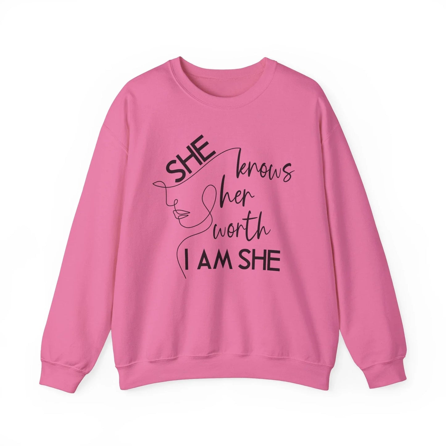 Priceless Confidence Sweatshirt - Safety Pink / S