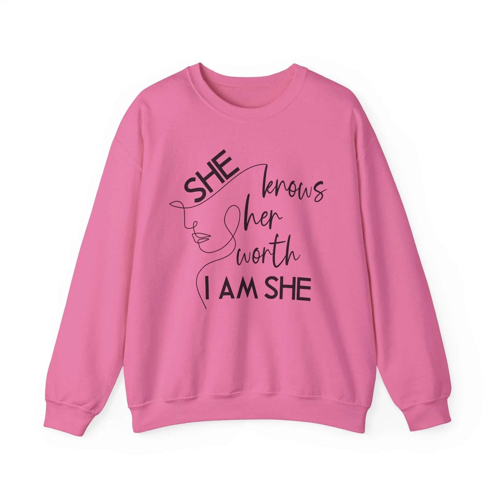 Priceless Confidence Sweatshirt - Safety Pink / S