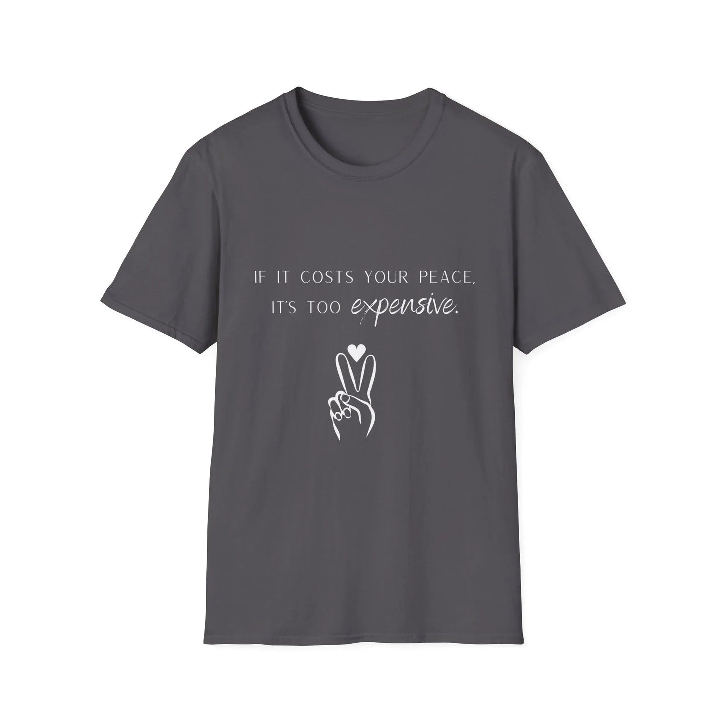 Priceless Peace | black | Unisex - Charcoal / XS - T-Shirt