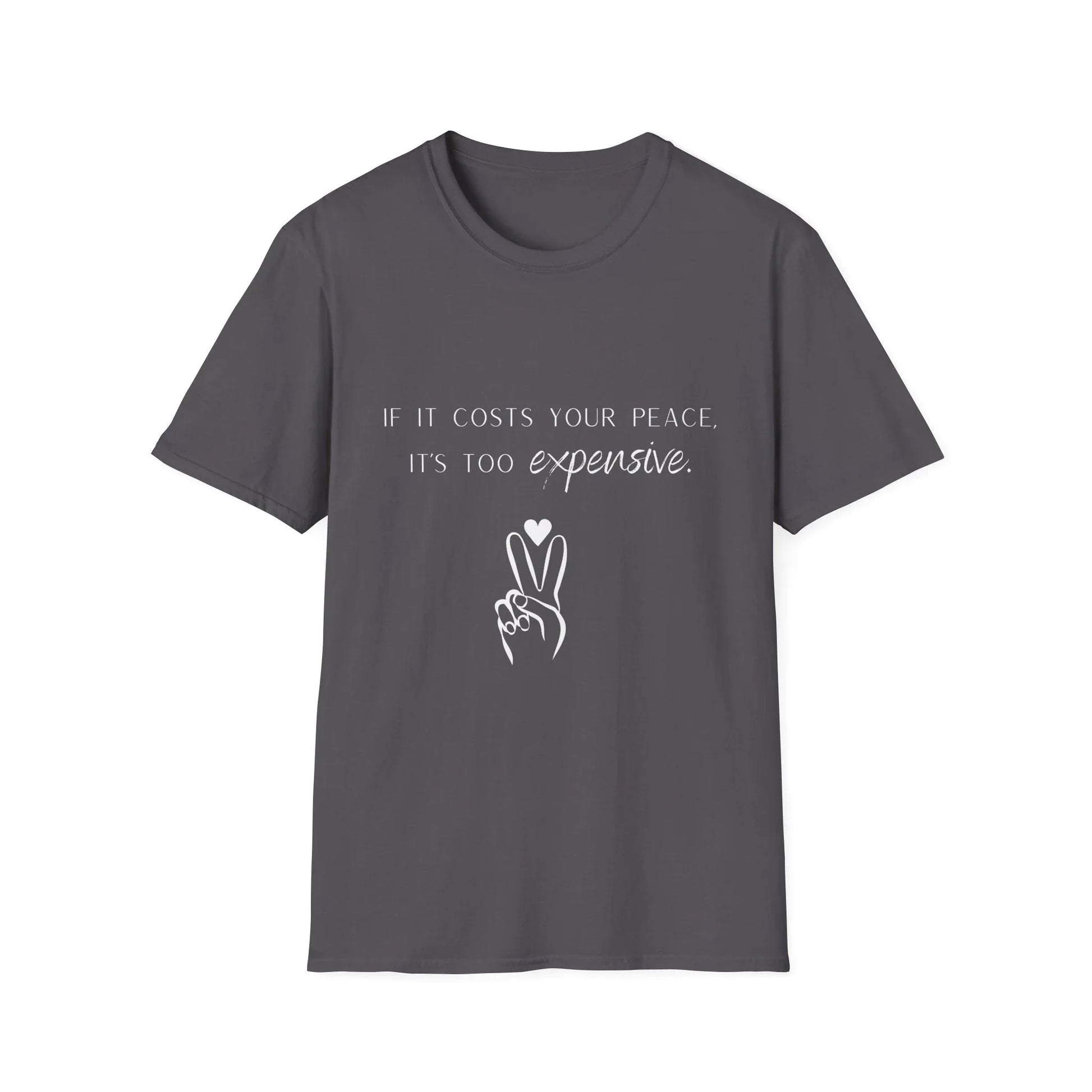 Priceless Peace | black | Unisex - Charcoal / XS - T-Shirt