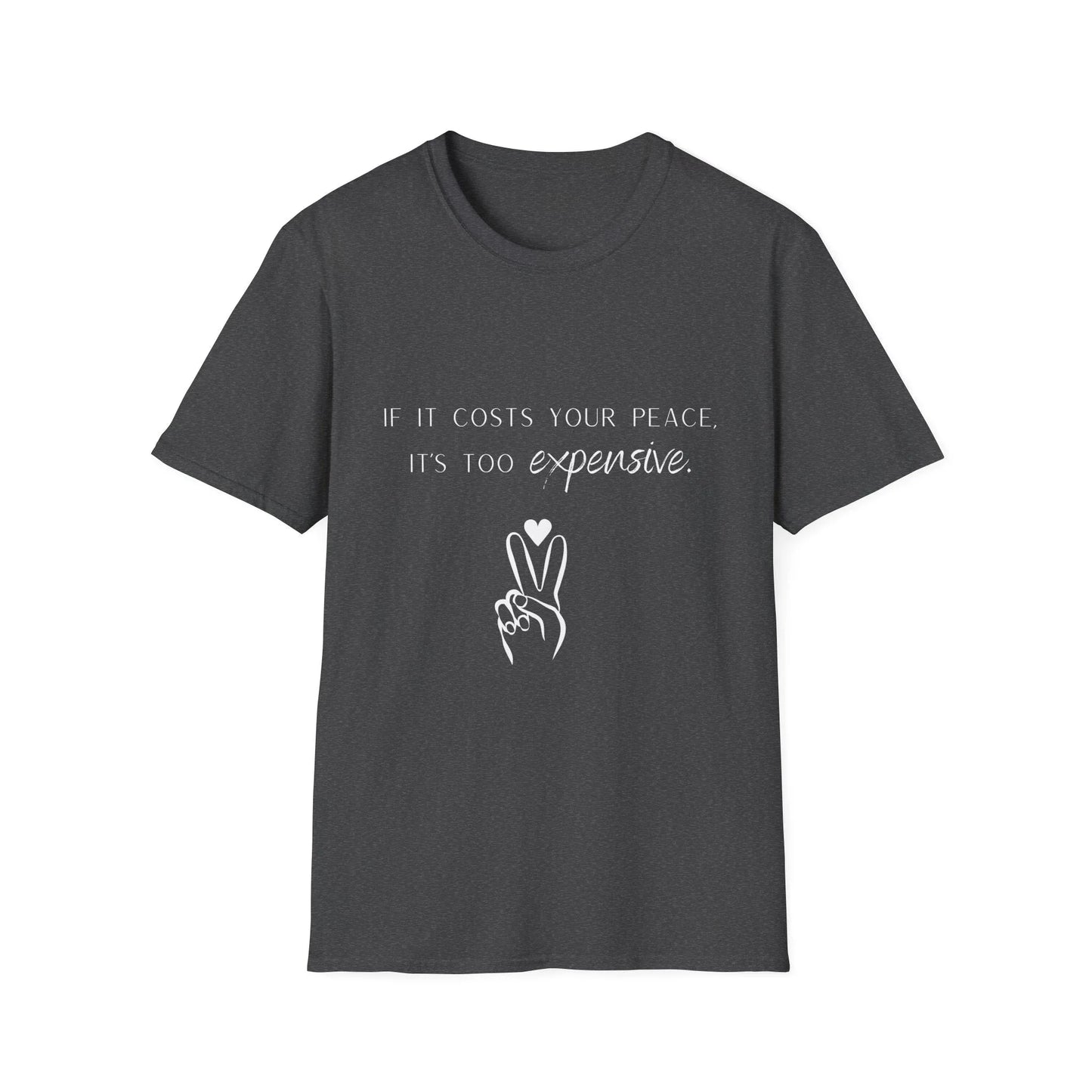 Priceless Peace | black | Unisex - Dark Heather / XS - T-Shirt
