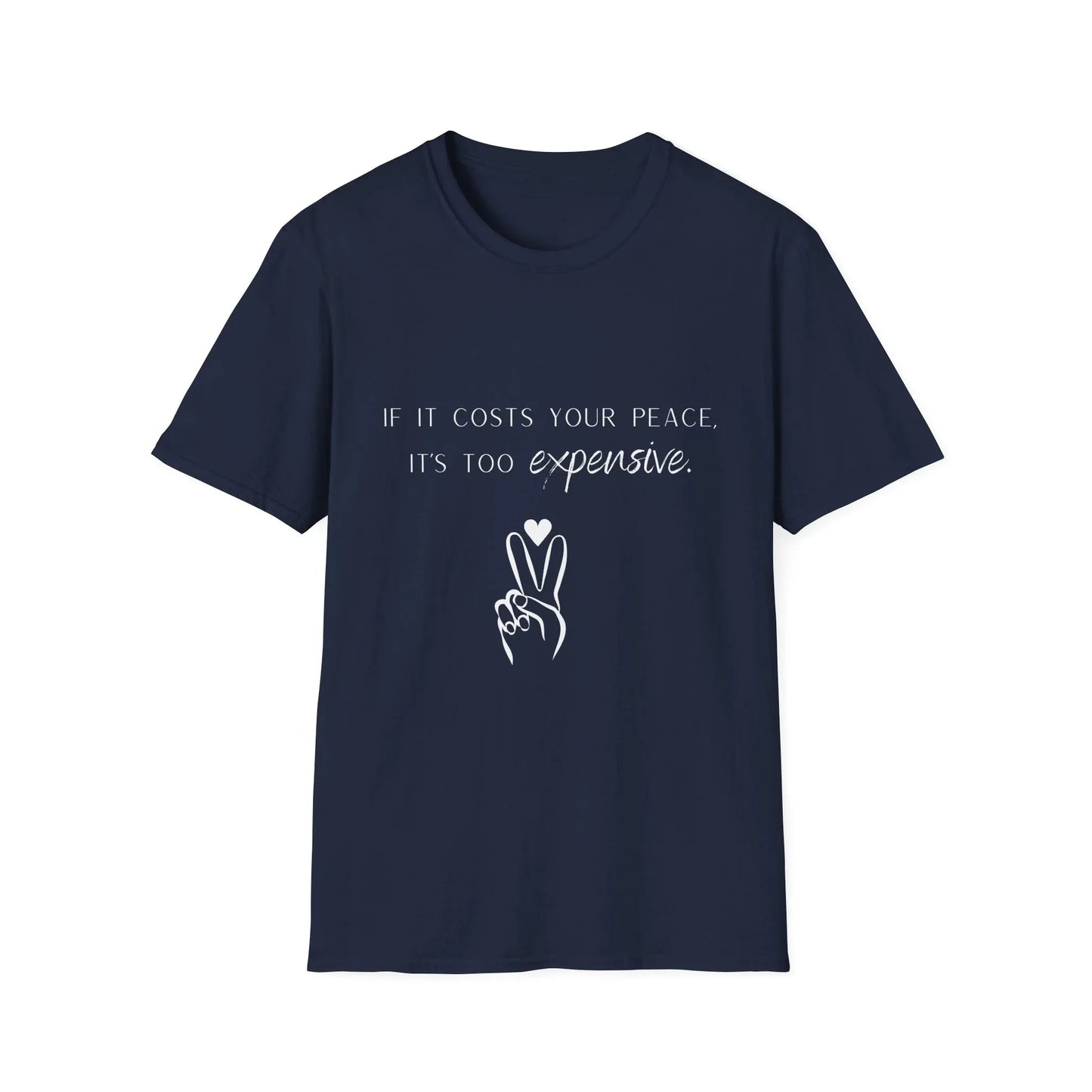 Priceless Peace | black | Unisex - Navy / XS - T-Shirt