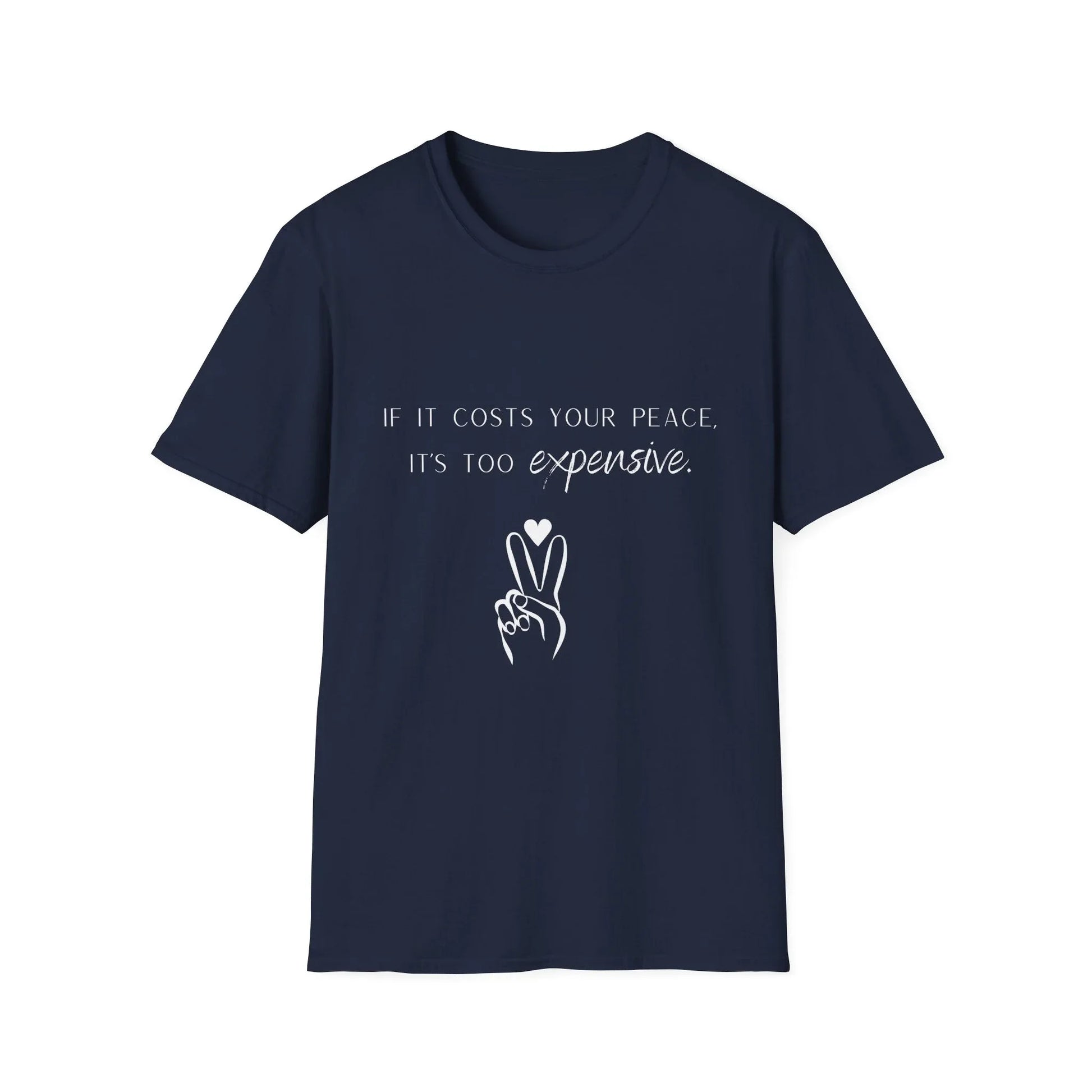 Priceless Peace | black | Unisex - Navy / XS - T-Shirt