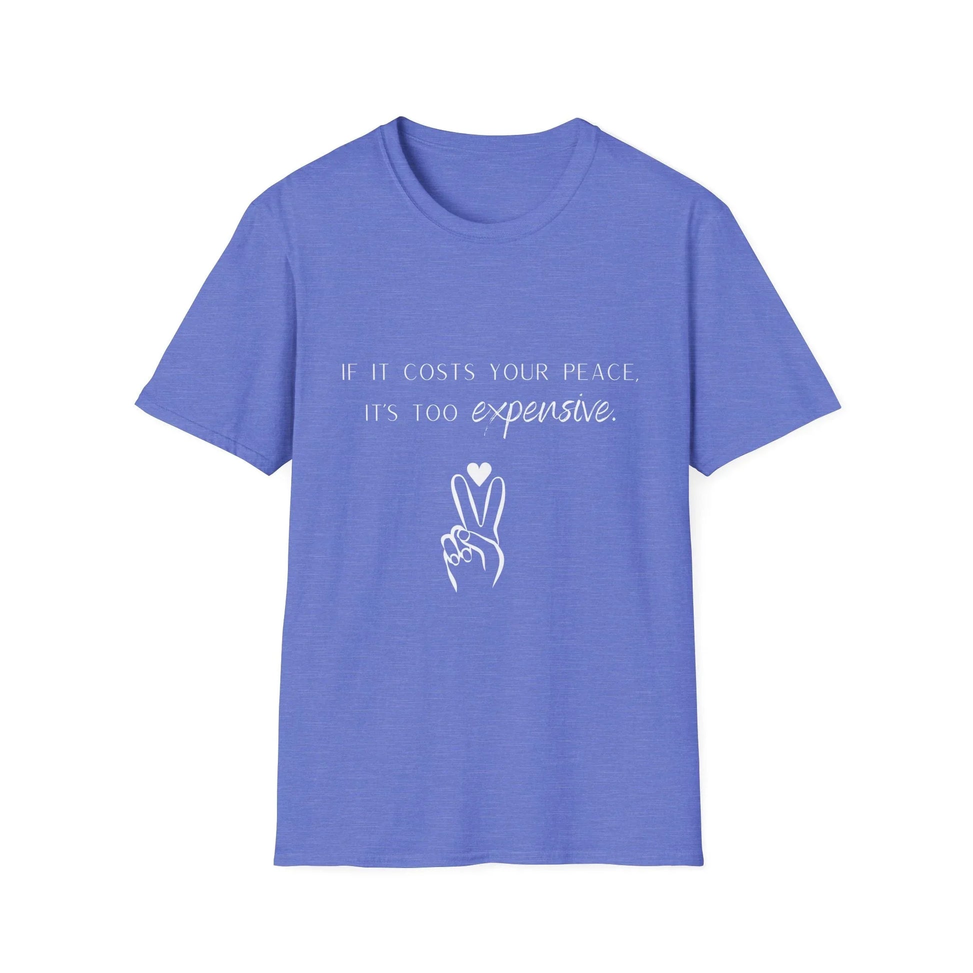 Priceless Peace | black | Unisex - Heather Royal / XS - T-Shirt
