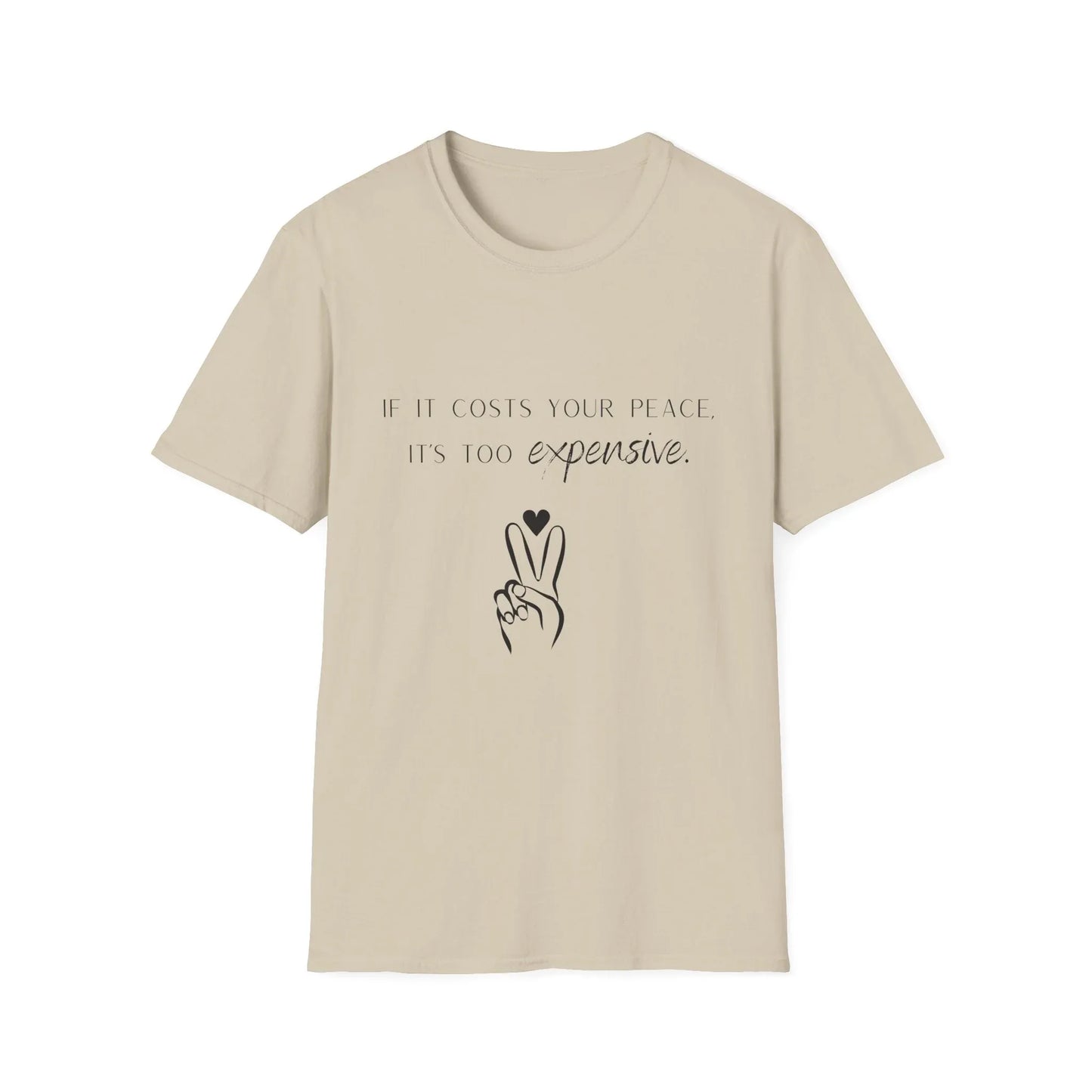 Priceless Peace | white | Unisex - Sand / S - T-Shirt