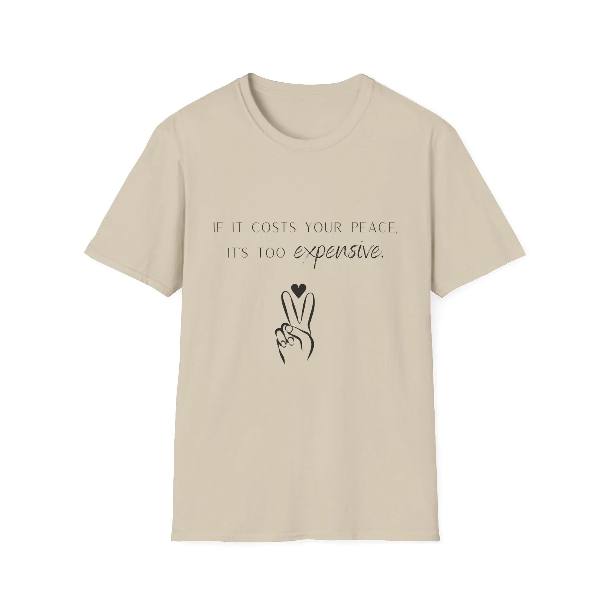 Priceless Peace | white | Unisex - Sand / S - T-Shirt
