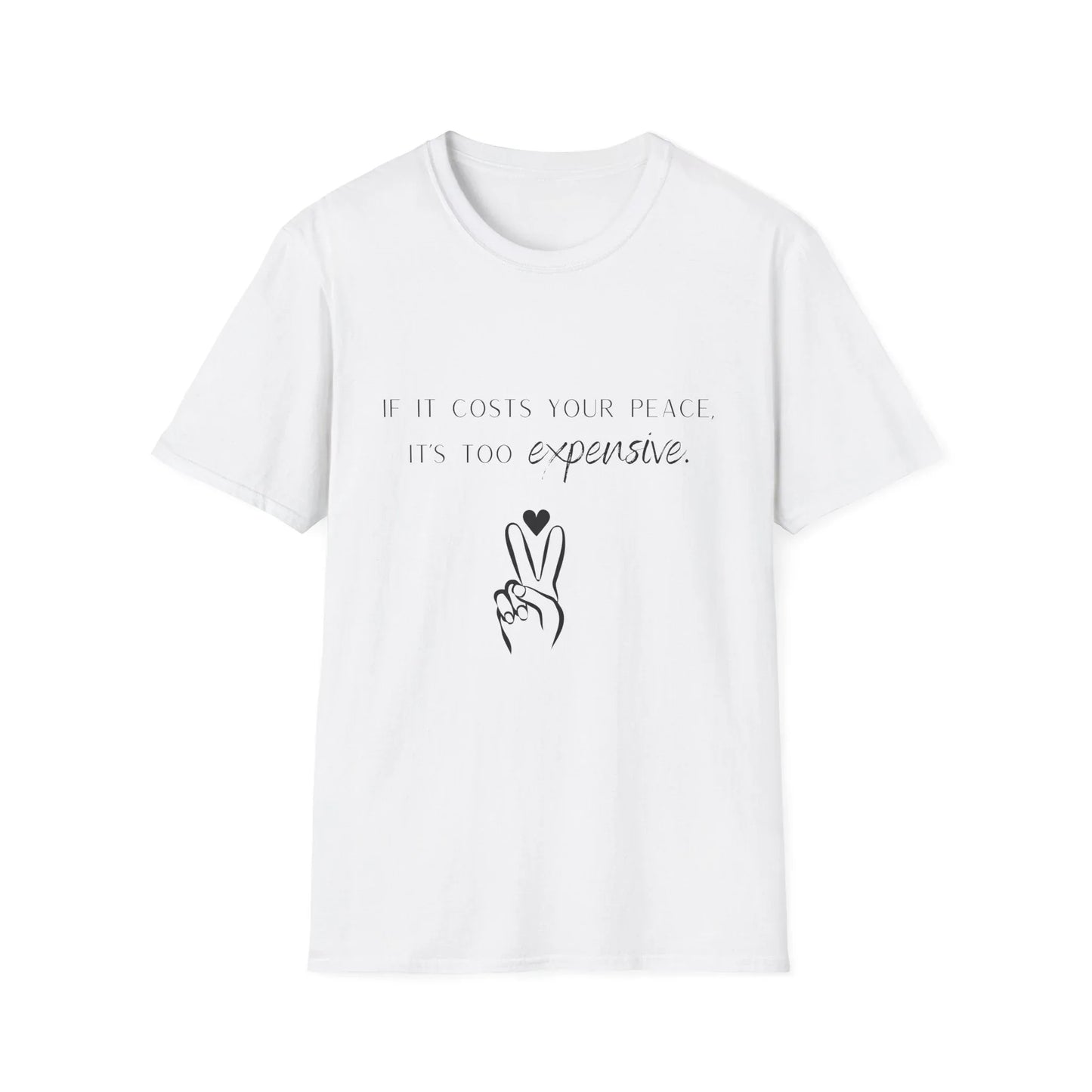 Priceless Peace | white | Unisex - White / L - T-Shirt