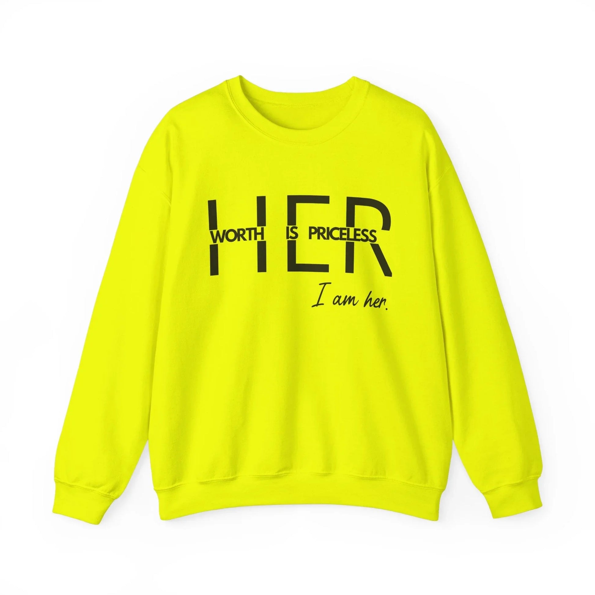 Priceless Queen Sweatshirt - Safety Green / S