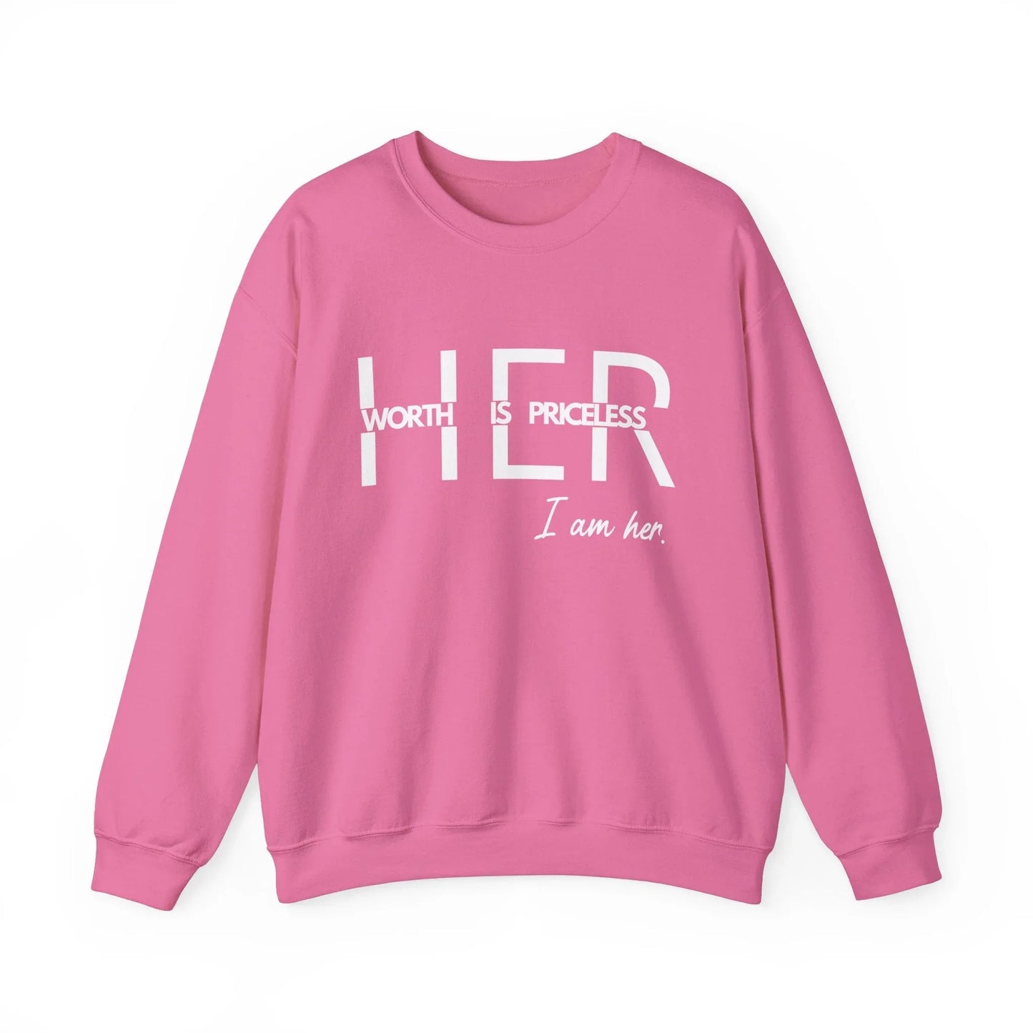 Priceless Queen Sweatshirt - Safety Pink / S