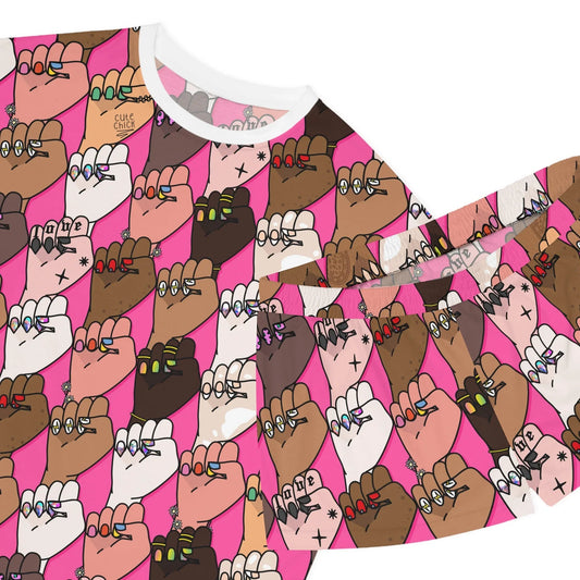Raising Our Voices Short Pajama Set - All Over Prints