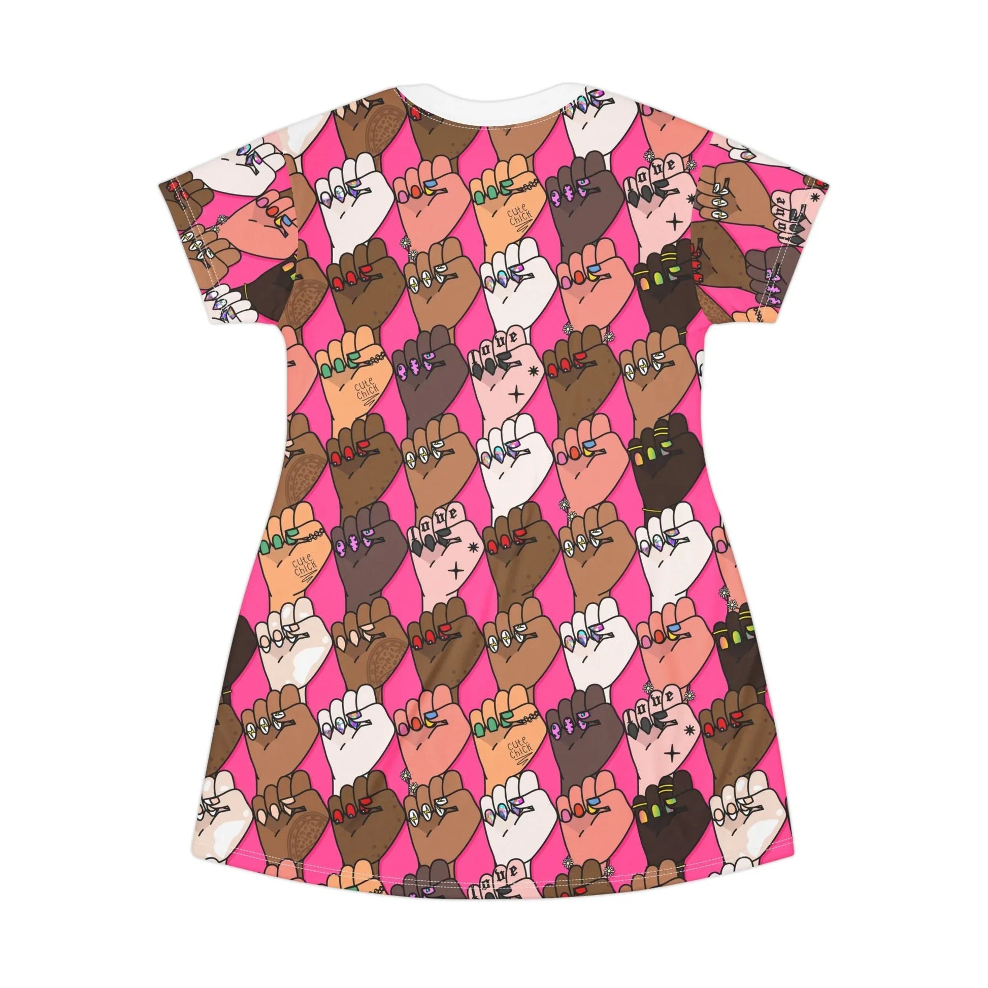 Raising Our Voices T-Shirt Dress - All Over Prints