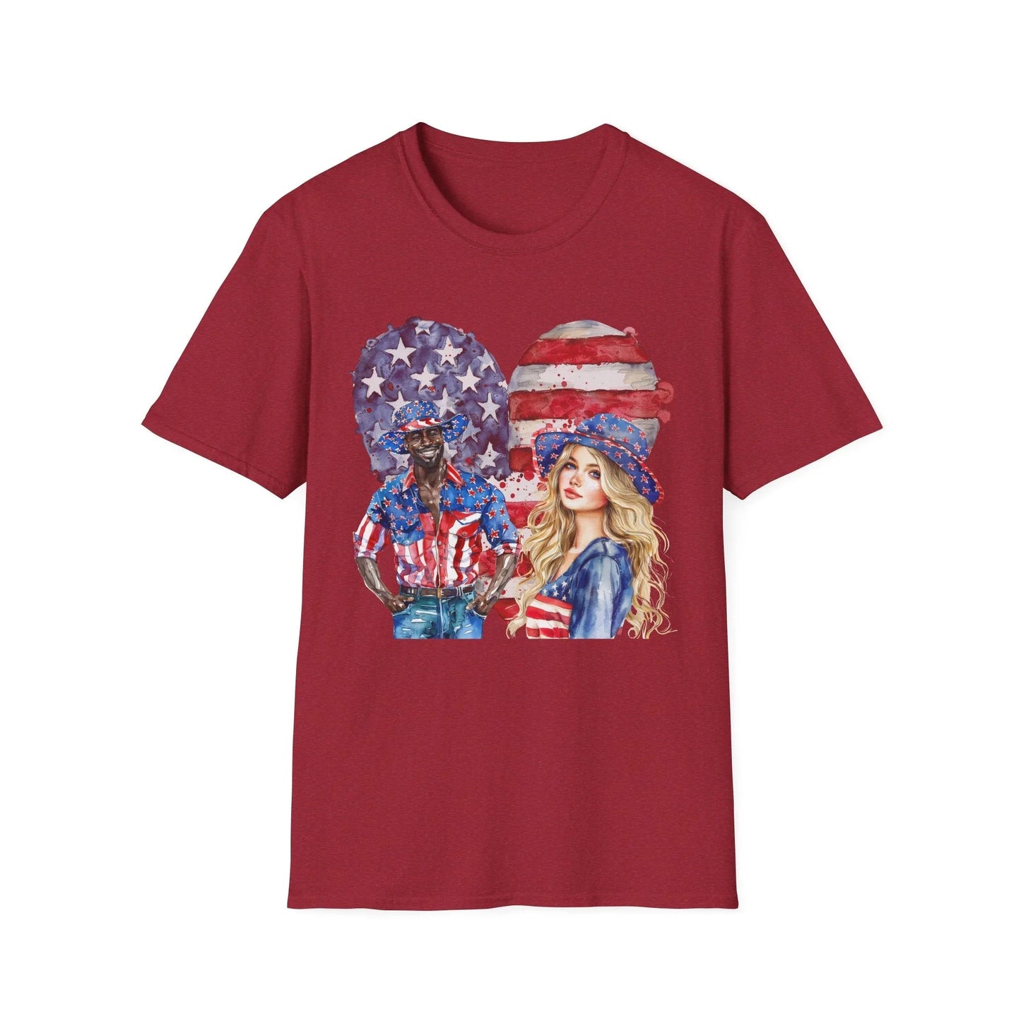 Red White & Love T-Shirt | Unisex - S / Antique Cherry