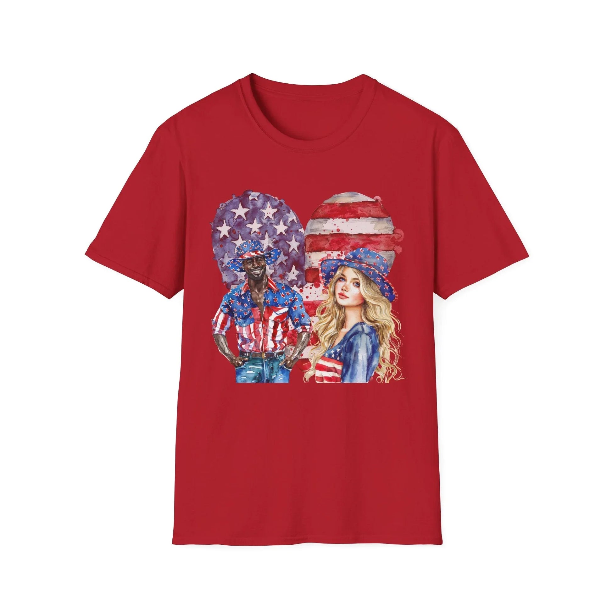 Red White & Love T-Shirt | Unisex - S / Cherry