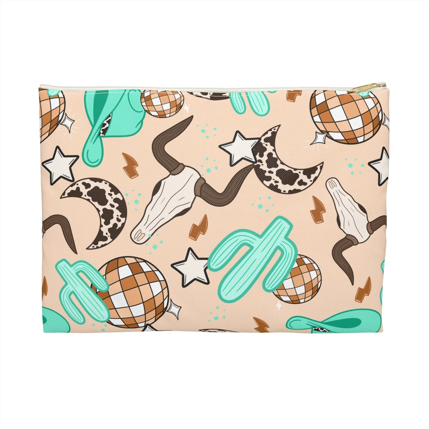 Rodeo Rave Accessory Pouch - Large / White zipper - Bags