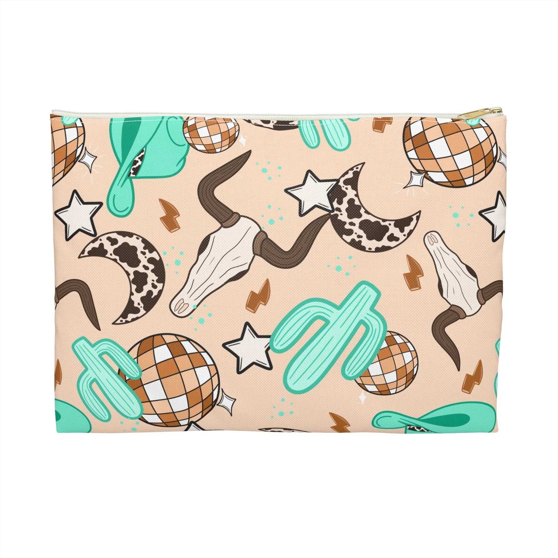 Rodeo Rave Accessory Pouch - Large / White zipper - Bags