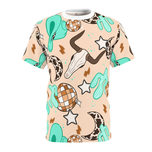 Rodeo Rave All-Over-Print T-Shirt - White stitching / 4 oz. / S - All Over Prints