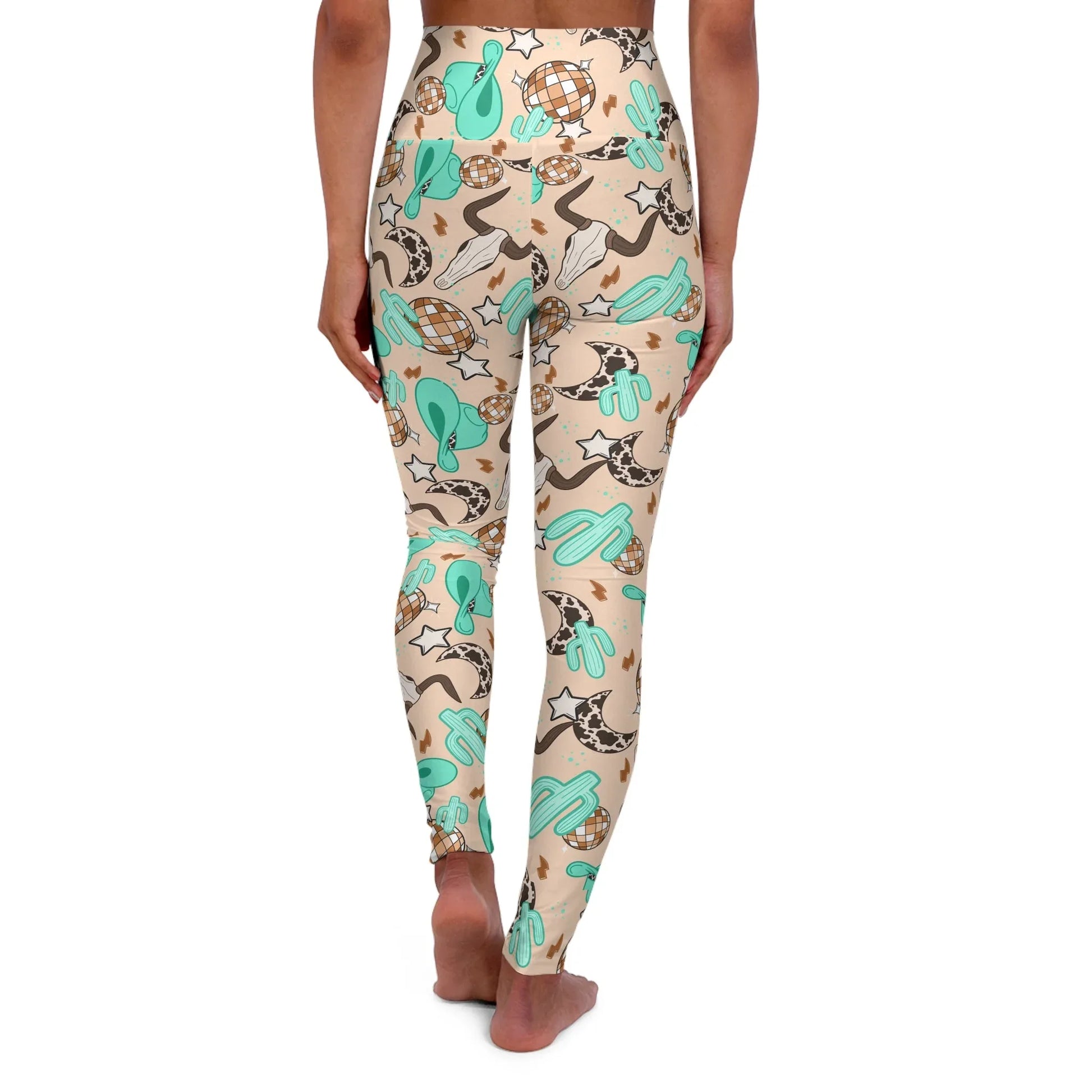 Rodeo Rave High Waisted Yoga Leggings - All Over Prints
