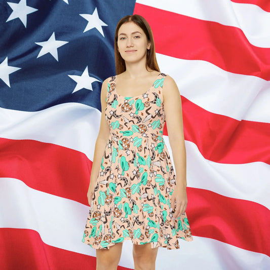 Rodeo Rave Skater Dress - All Over Prints