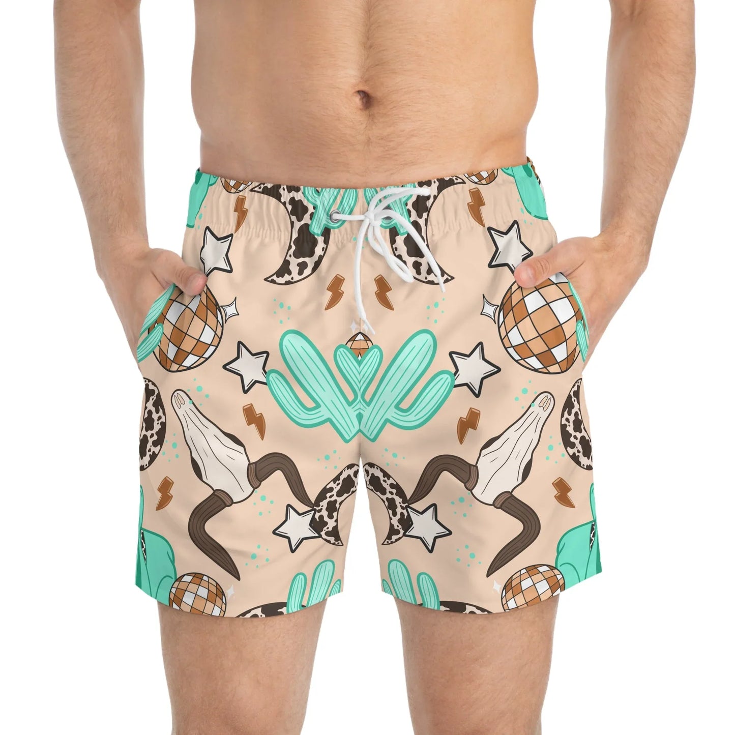 Rodeo Rave Swim Trunks - All Over Prints