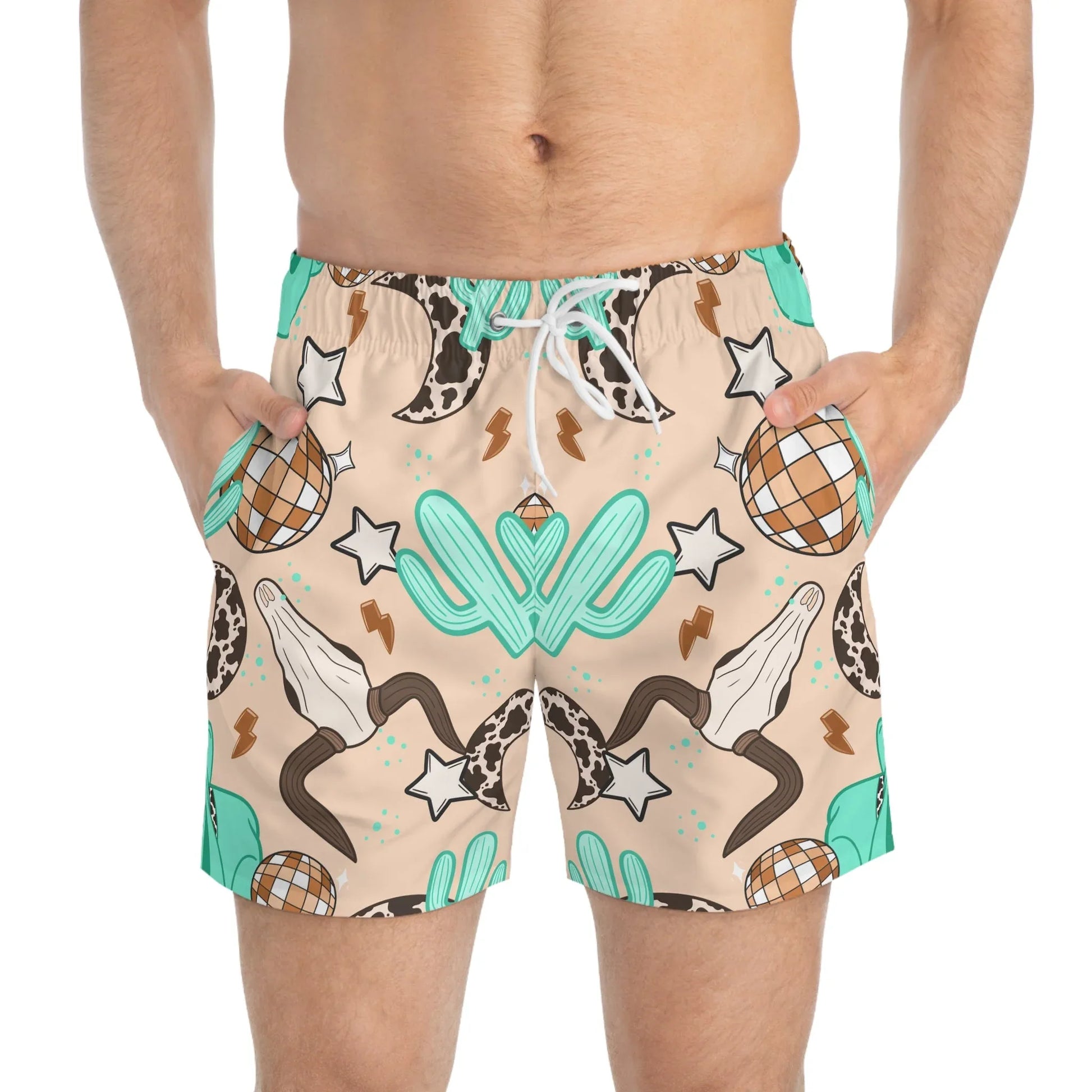 Rodeo Rave Swim Trunks - All Over Prints