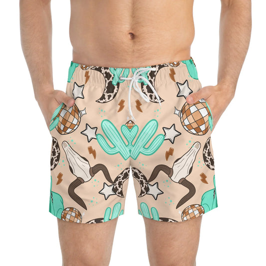 Rodeo Rave Swim Trunks - All Over Prints