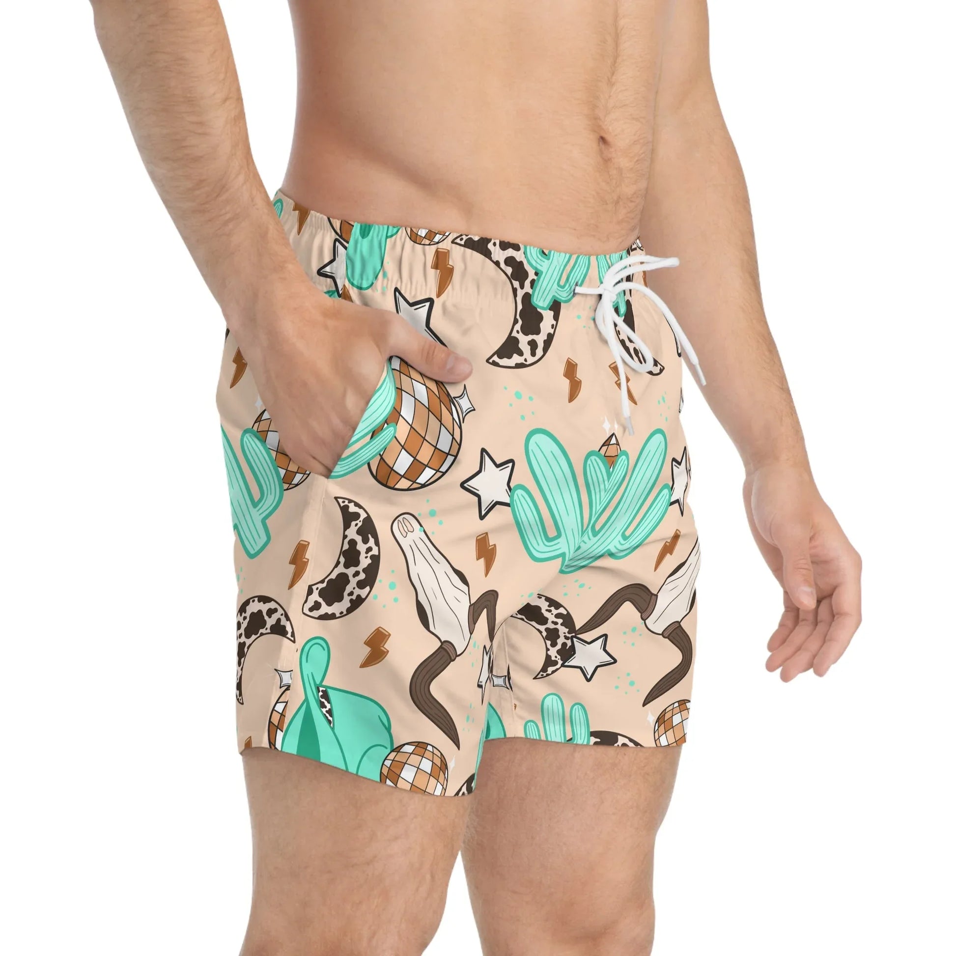 Rodeo Rave Swim Trunks - All Over Prints