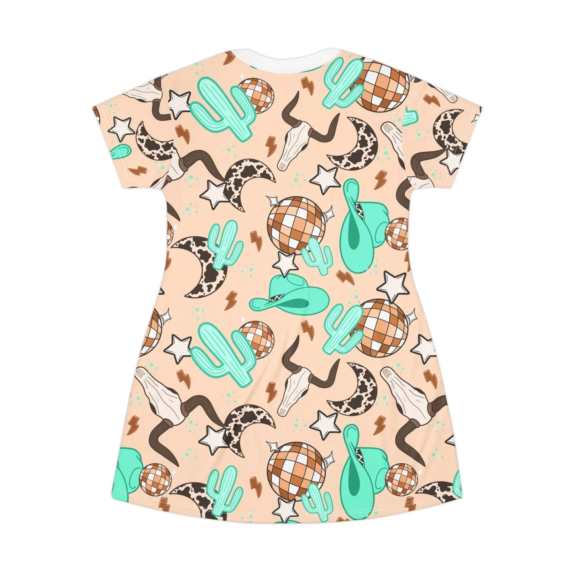 Rodeo Rave T-Shirt Dress - All Over Prints