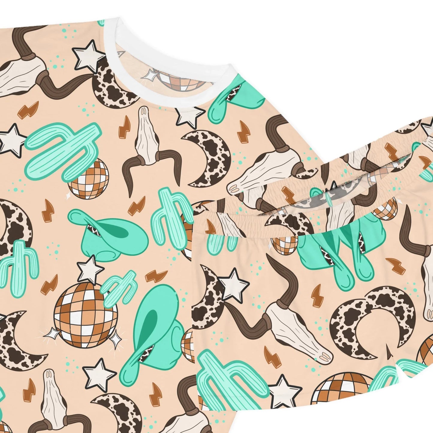 Rodeo Rave Women’s Short Pajama Set - All Over Prints