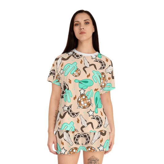 Rodeo Rave Women’s Short Pajama Set - All Over Prints