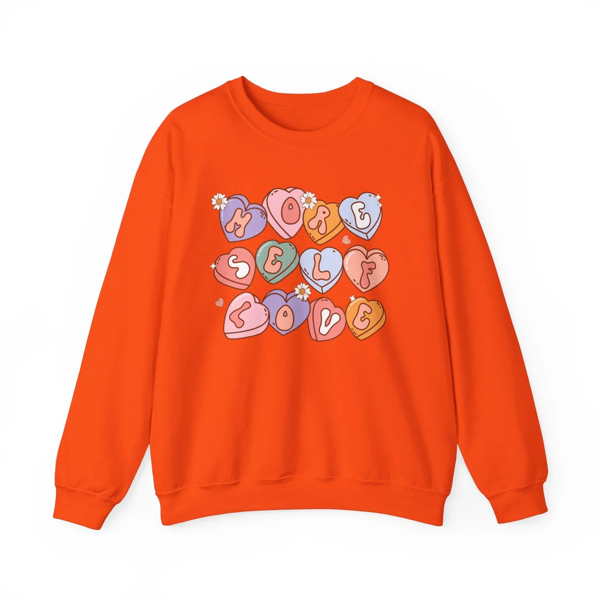 Self Love Sweatshirt - Orange / S