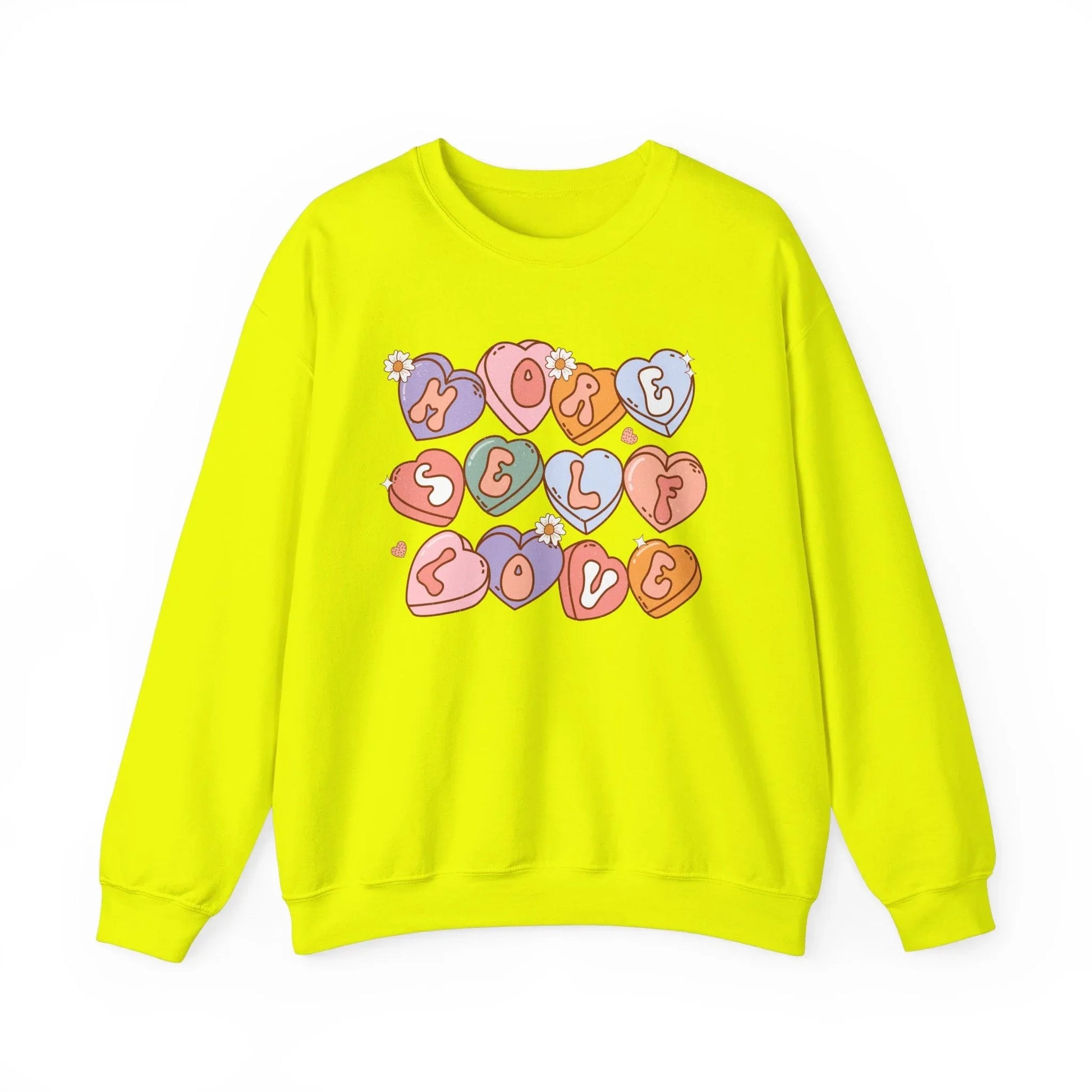 Self Love Sweatshirt - Safety Green / S