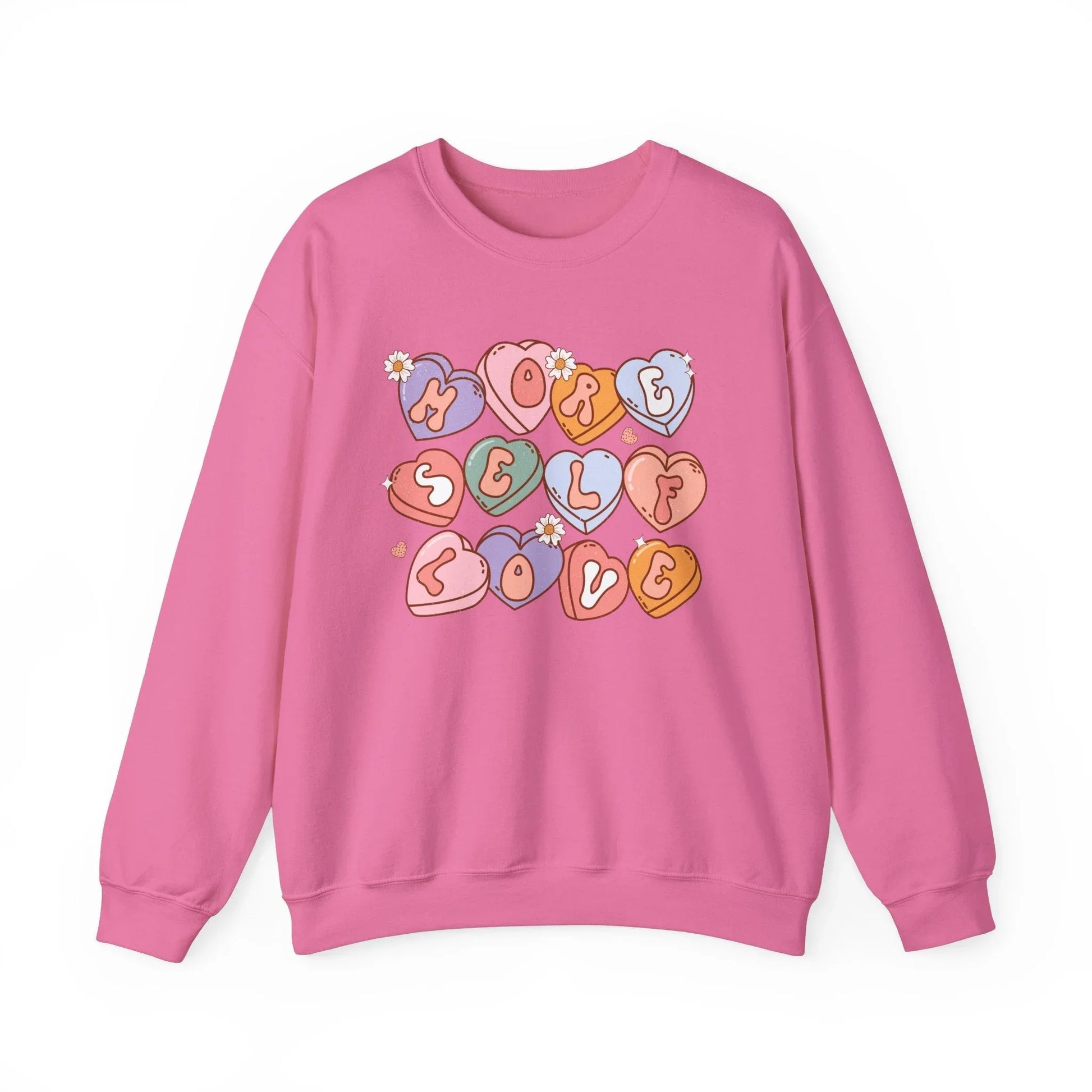 Self Love Sweatshirt - Safety Pink / S