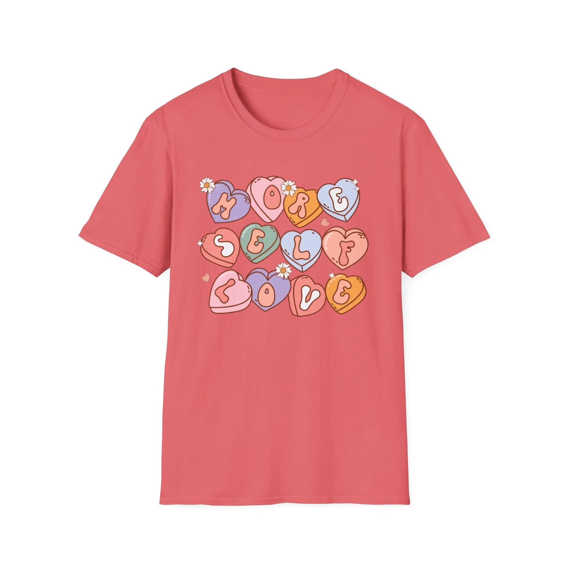 Self Love T-Shirt - L / Coral Silk