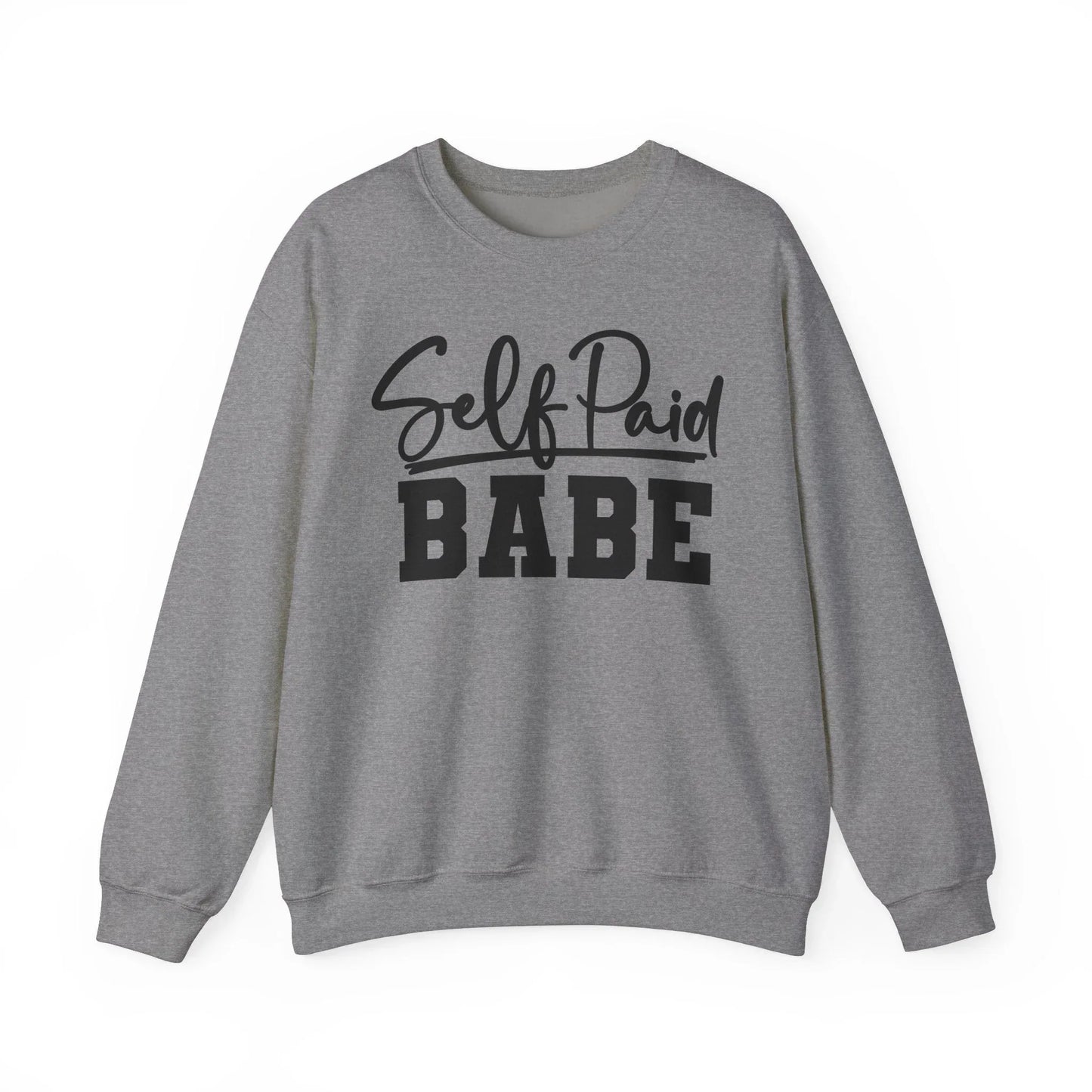 Self Paid Babe Sweatshirt - Graphite Heather / S