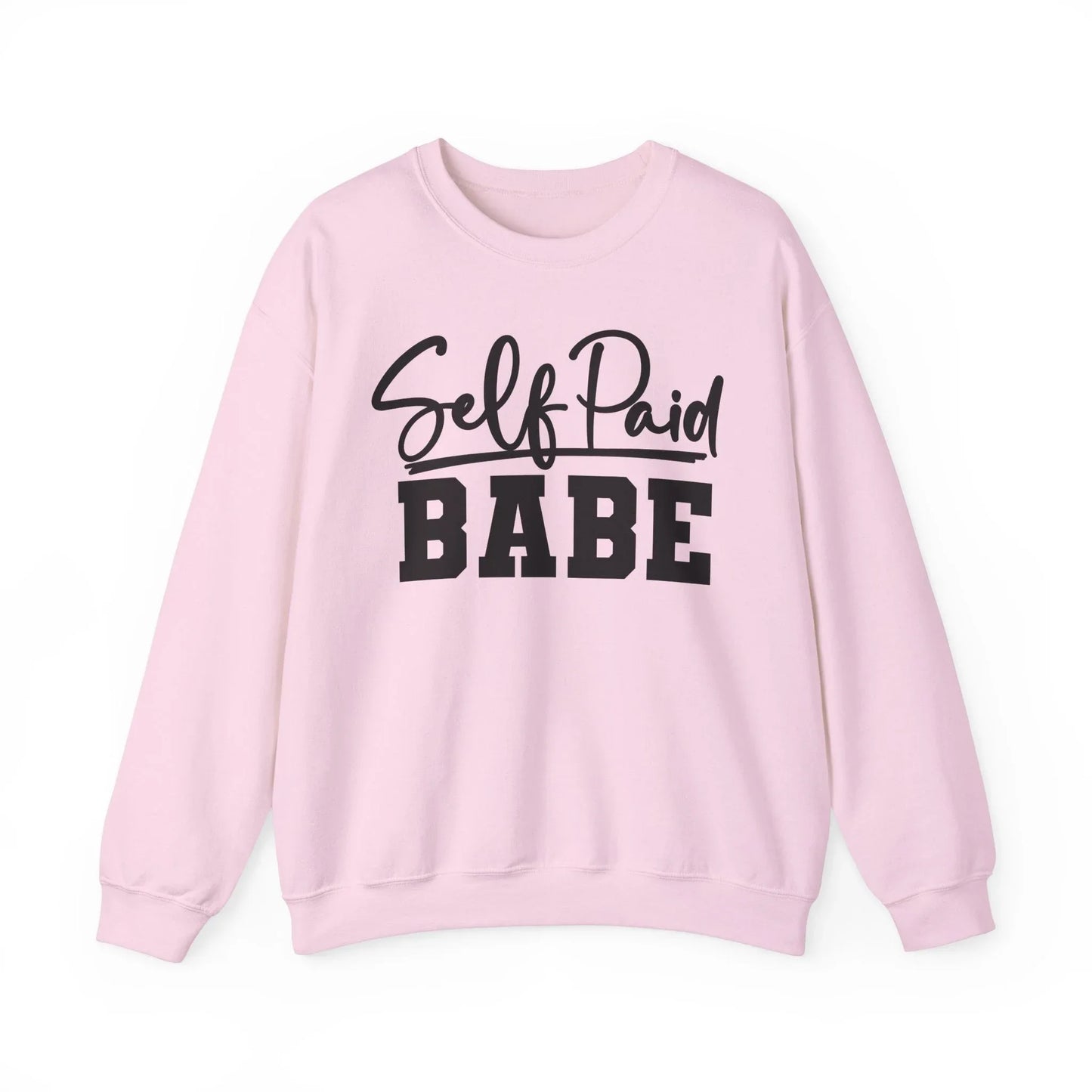 Self Paid Babe Sweatshirt - Light Pink / S