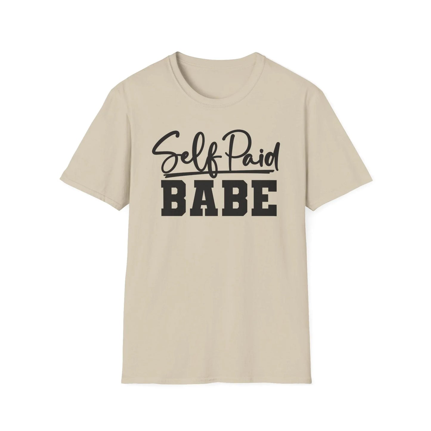Self Paid Babe T-Shirt - S / Sand